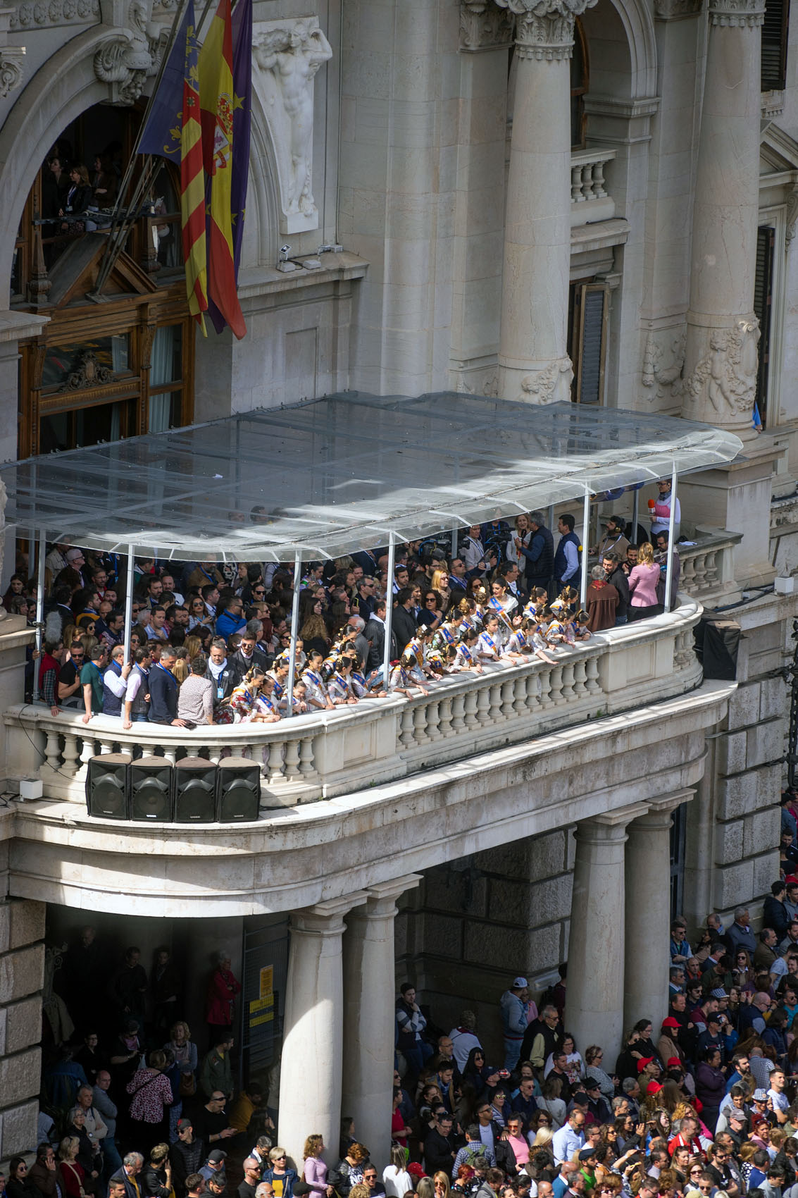 Fallera Major Balcones Mascleta