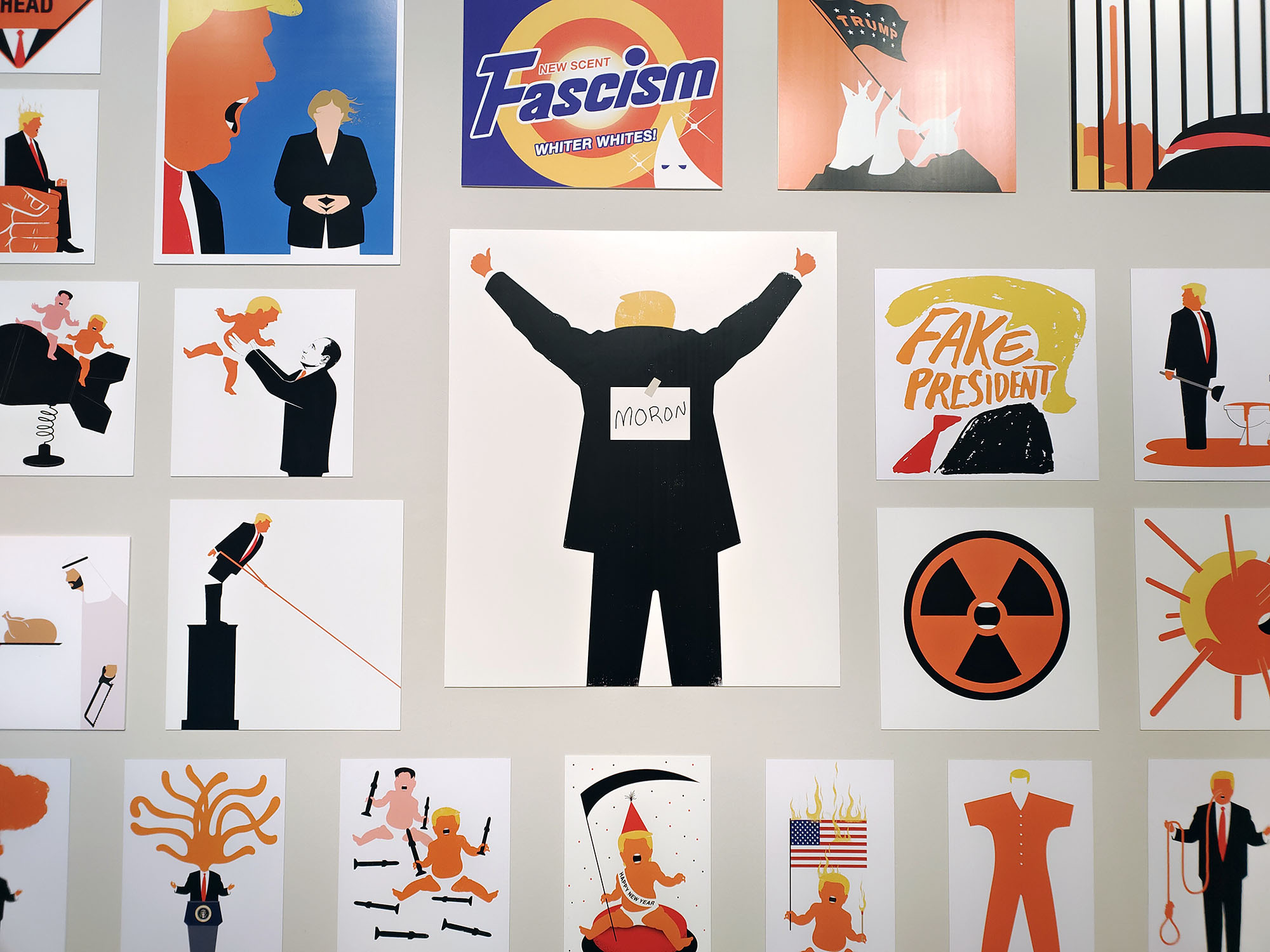 Edel Rodriguez Trump Exhibition Valencia