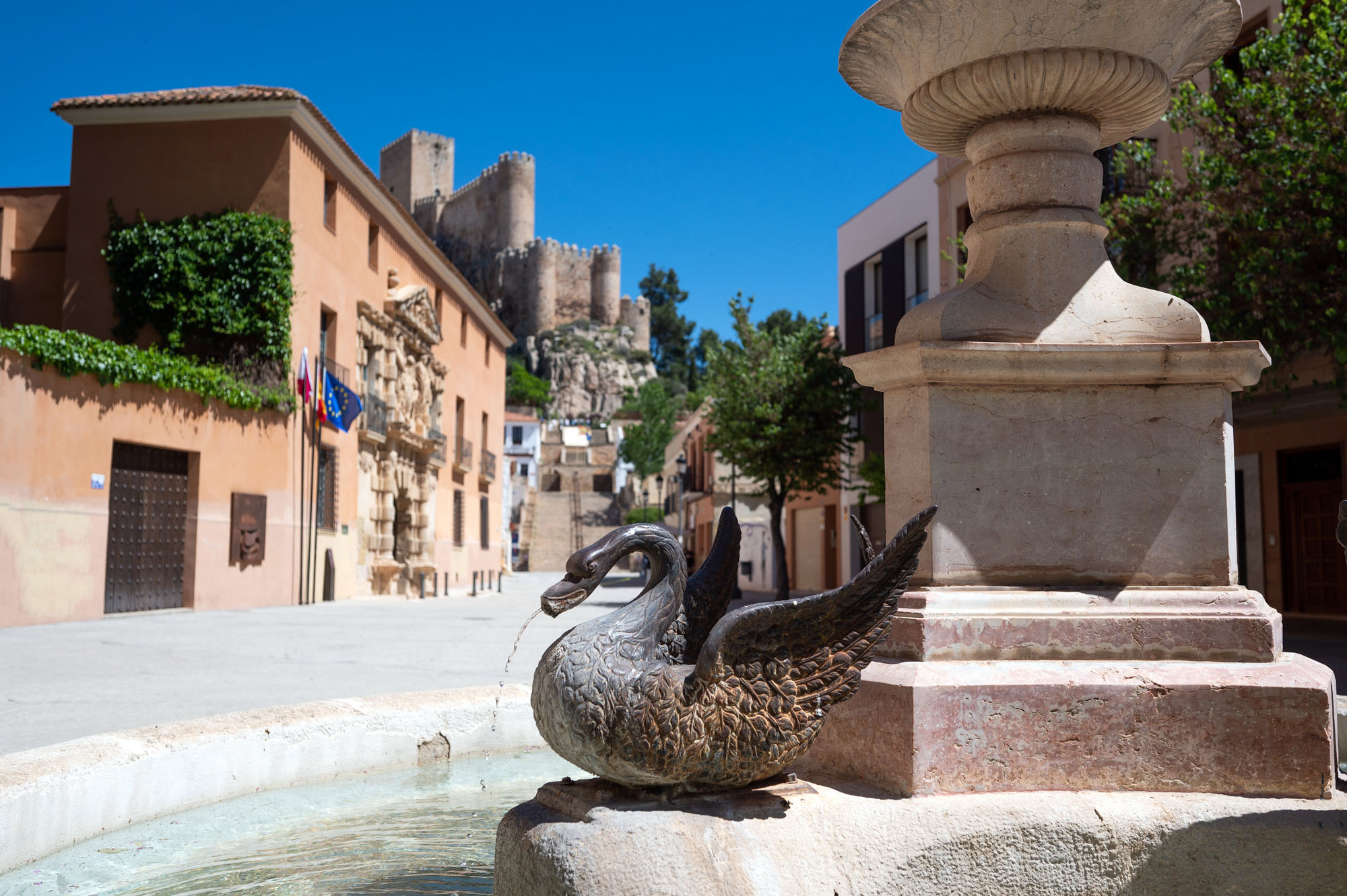 Duck Fountain Plaza Almansa