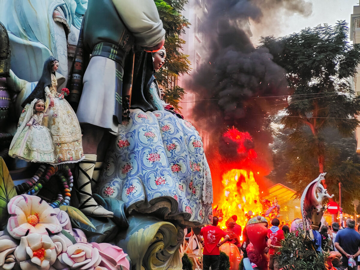 Going Up In Smoke - Fallas 2021 Coming to an End 15 Street Fires Valencia, Spain