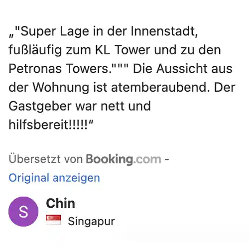 An Apartment Booking Scam in Kuala Lumpur 11 Fake Review 1