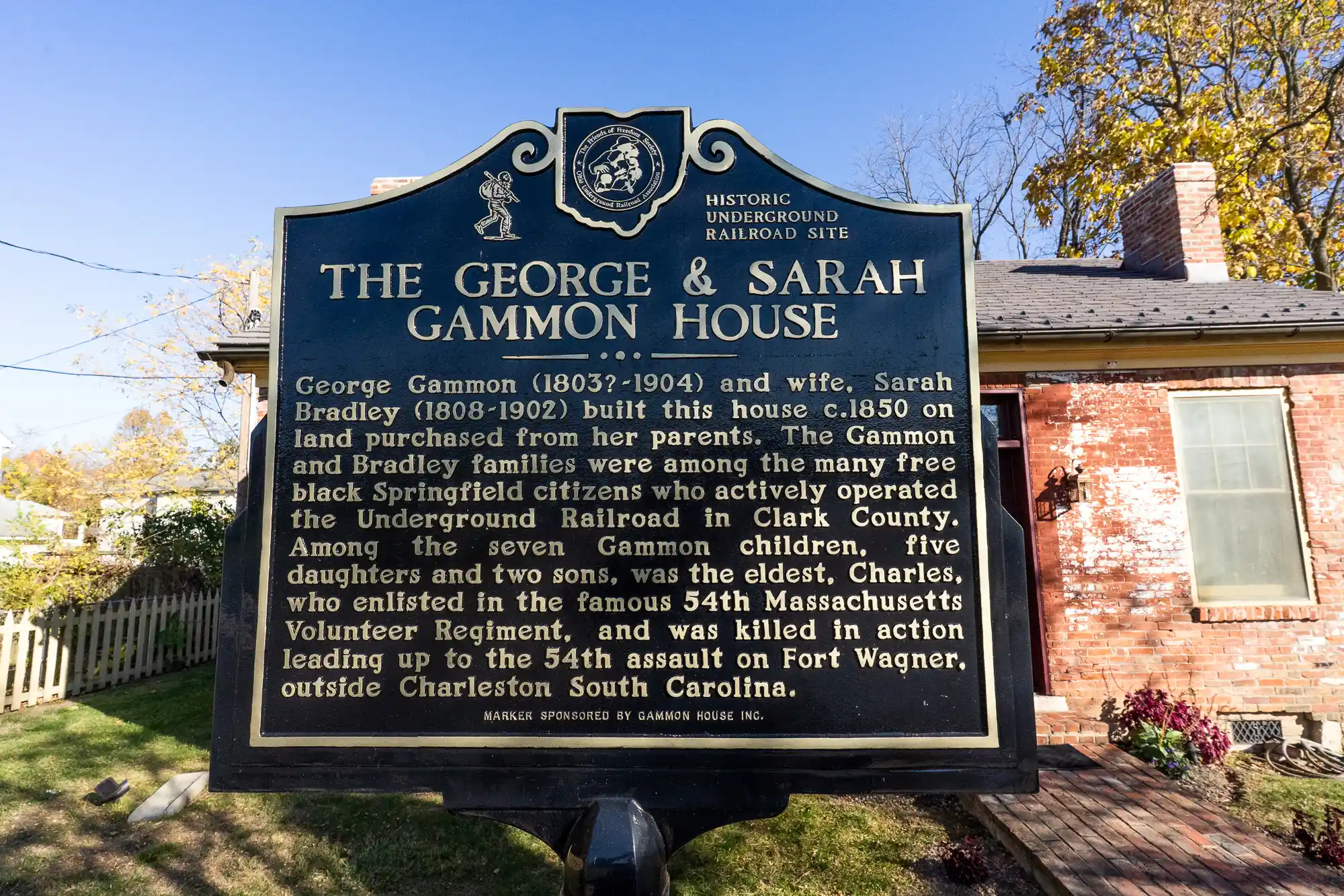 Springfield Ohio Gammon House Sign
