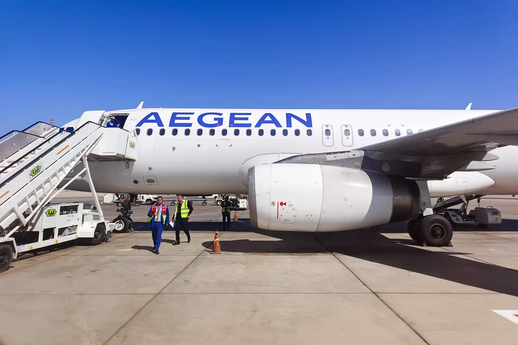Aegean Airlines in Luxor, Egypt