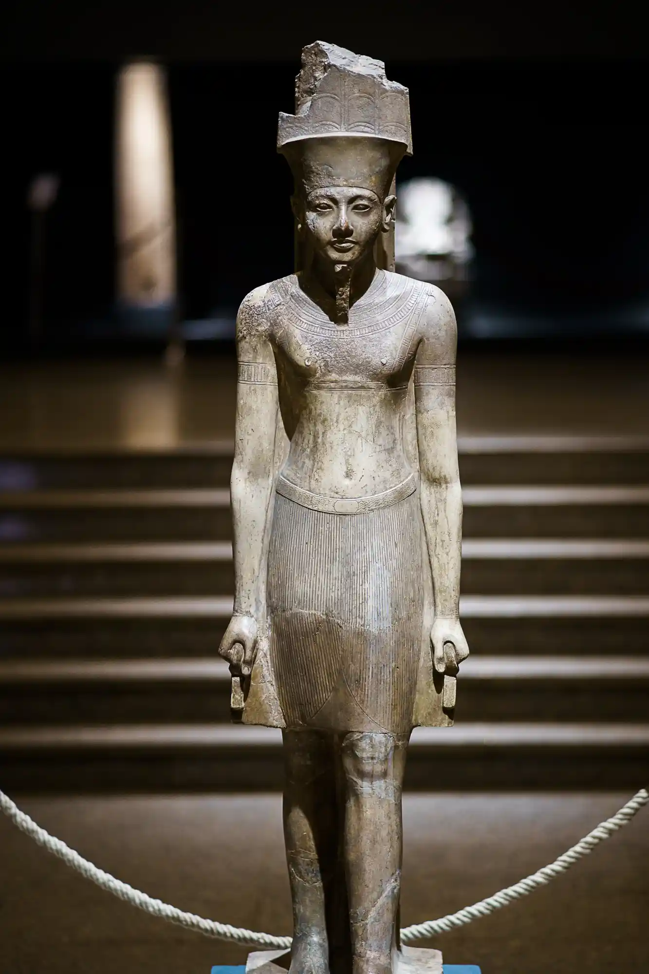 Statue of a pharaoh at the Luxor Museum