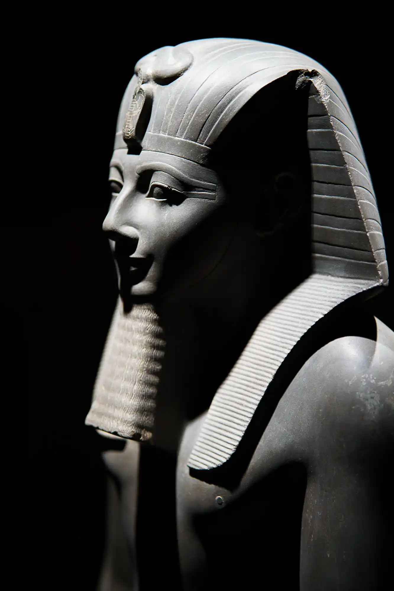 Ancient sculpture inside the Luxor Museum