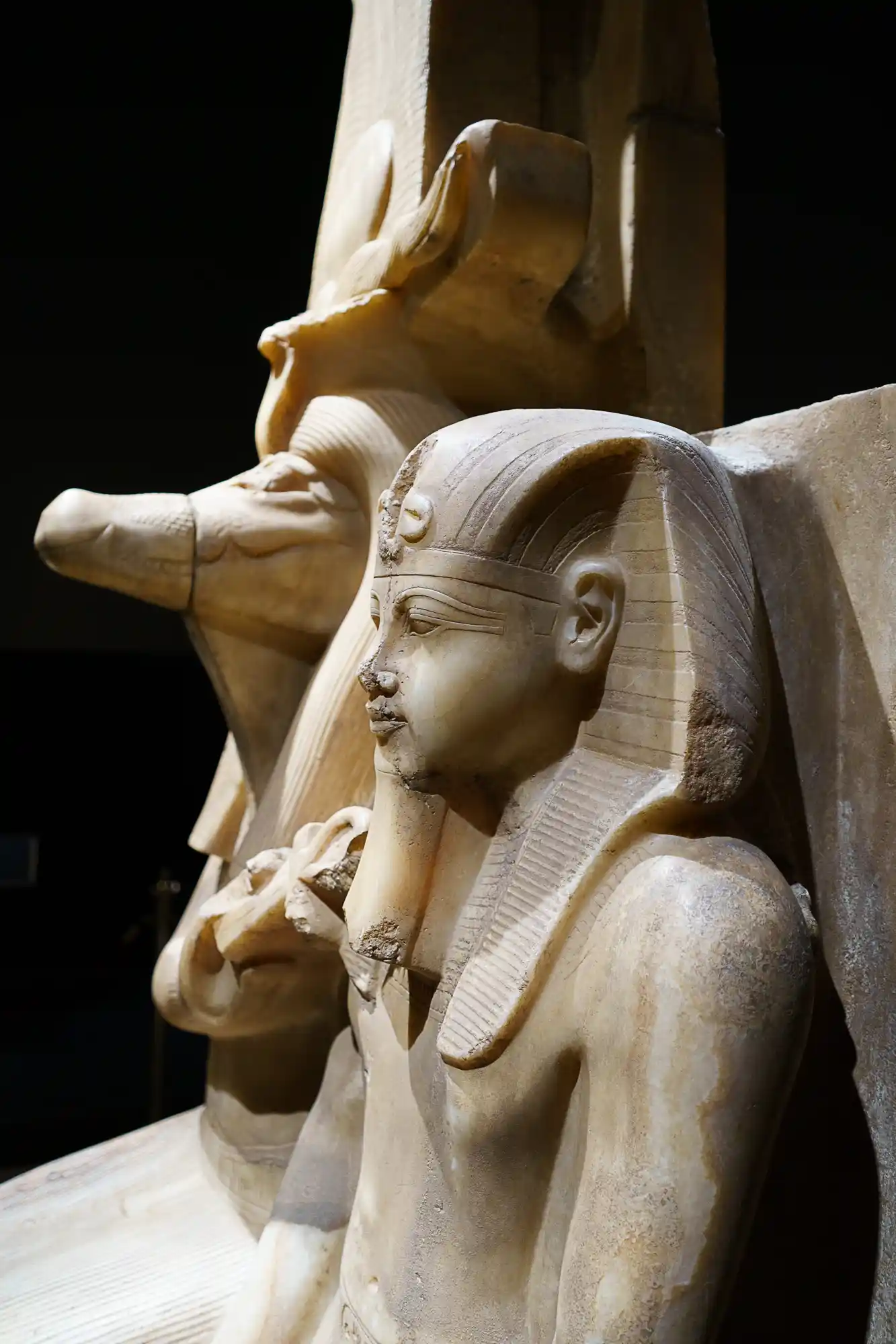 Ancient Egyptian statue at the Luxor Museum