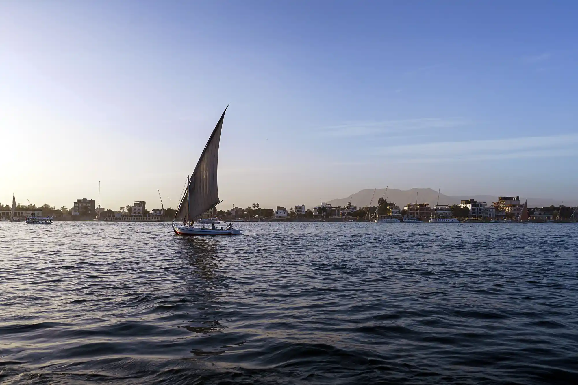 A felucca boat ride near Luxor