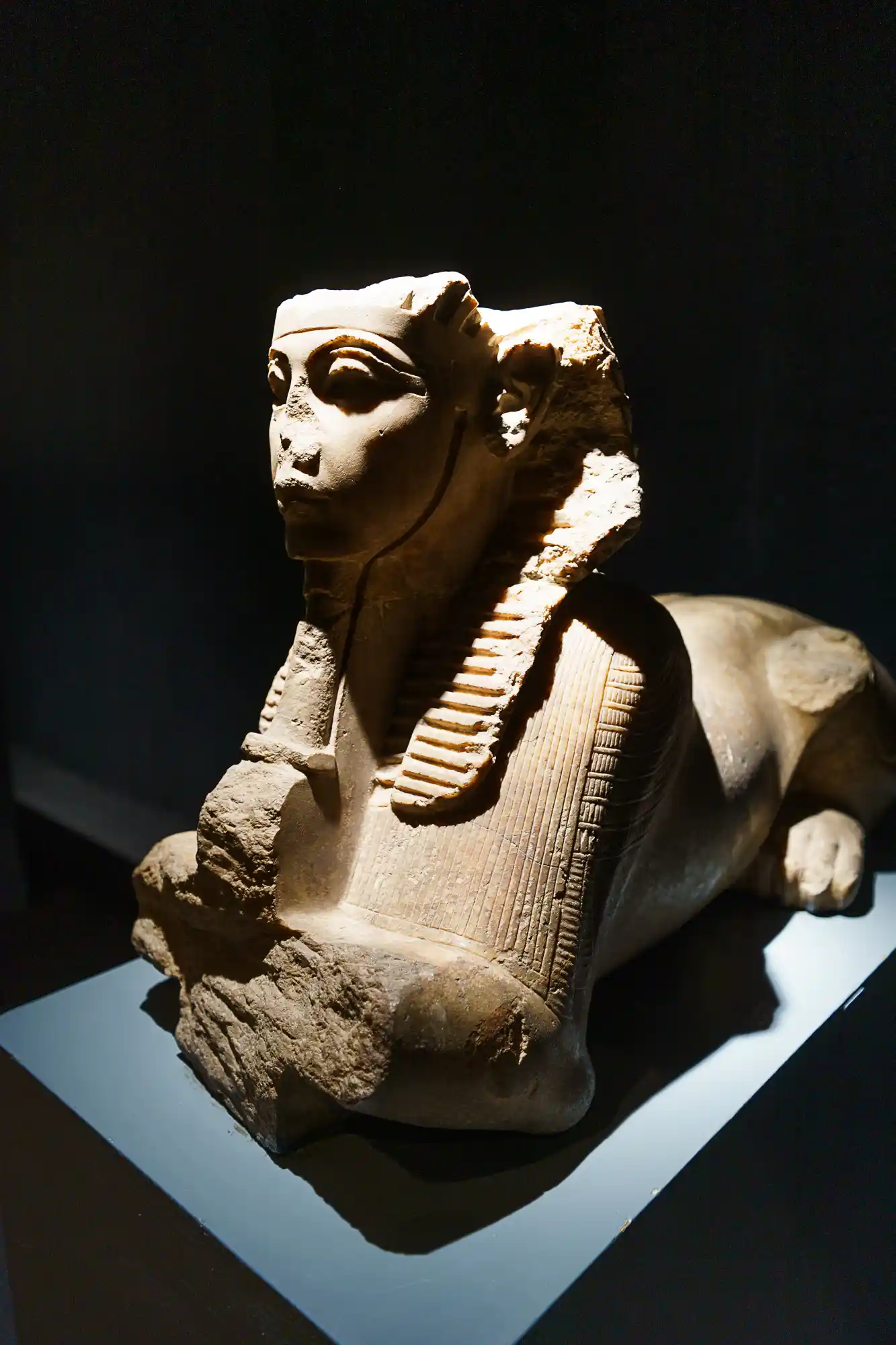 Statue of a pharaoh at the Luxor Museum