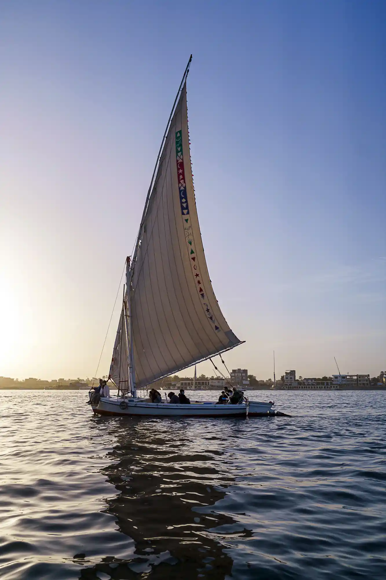 A felucca sailing on the nile