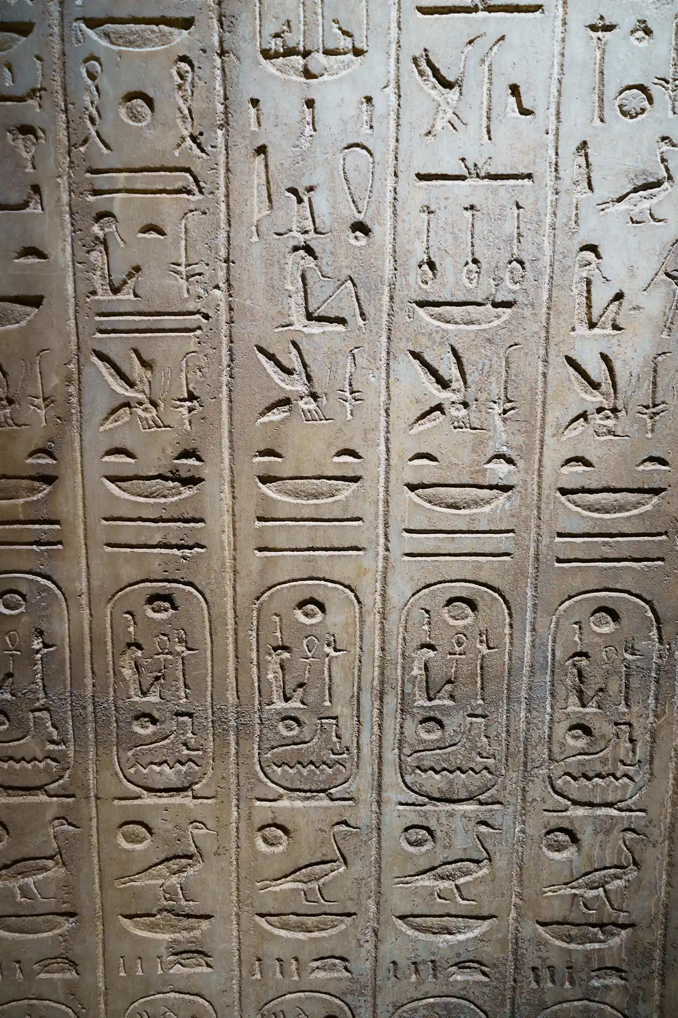 Detail of an artifact at the Luxor Museum