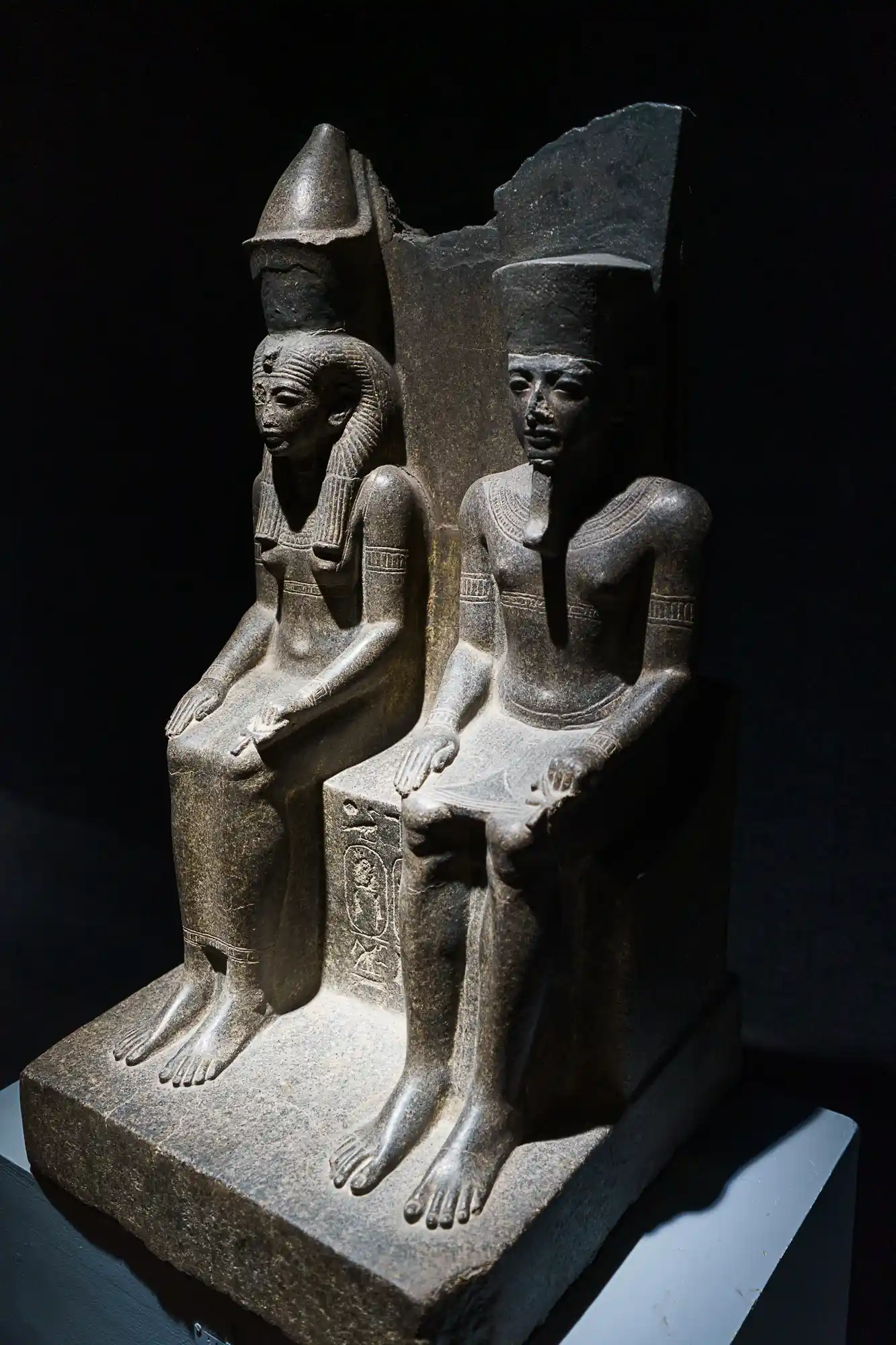 Ancient sculpture inside the Luxor Museum