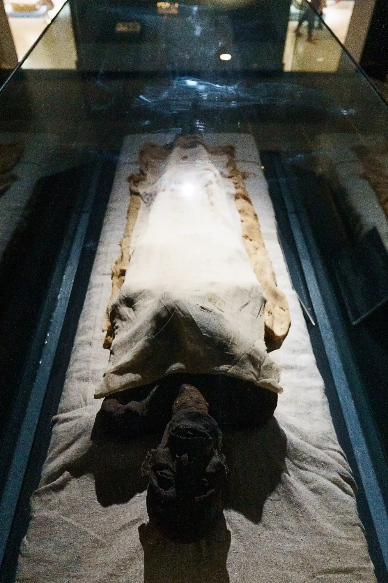 Ancient Egyptian statue at the Luxor Museum