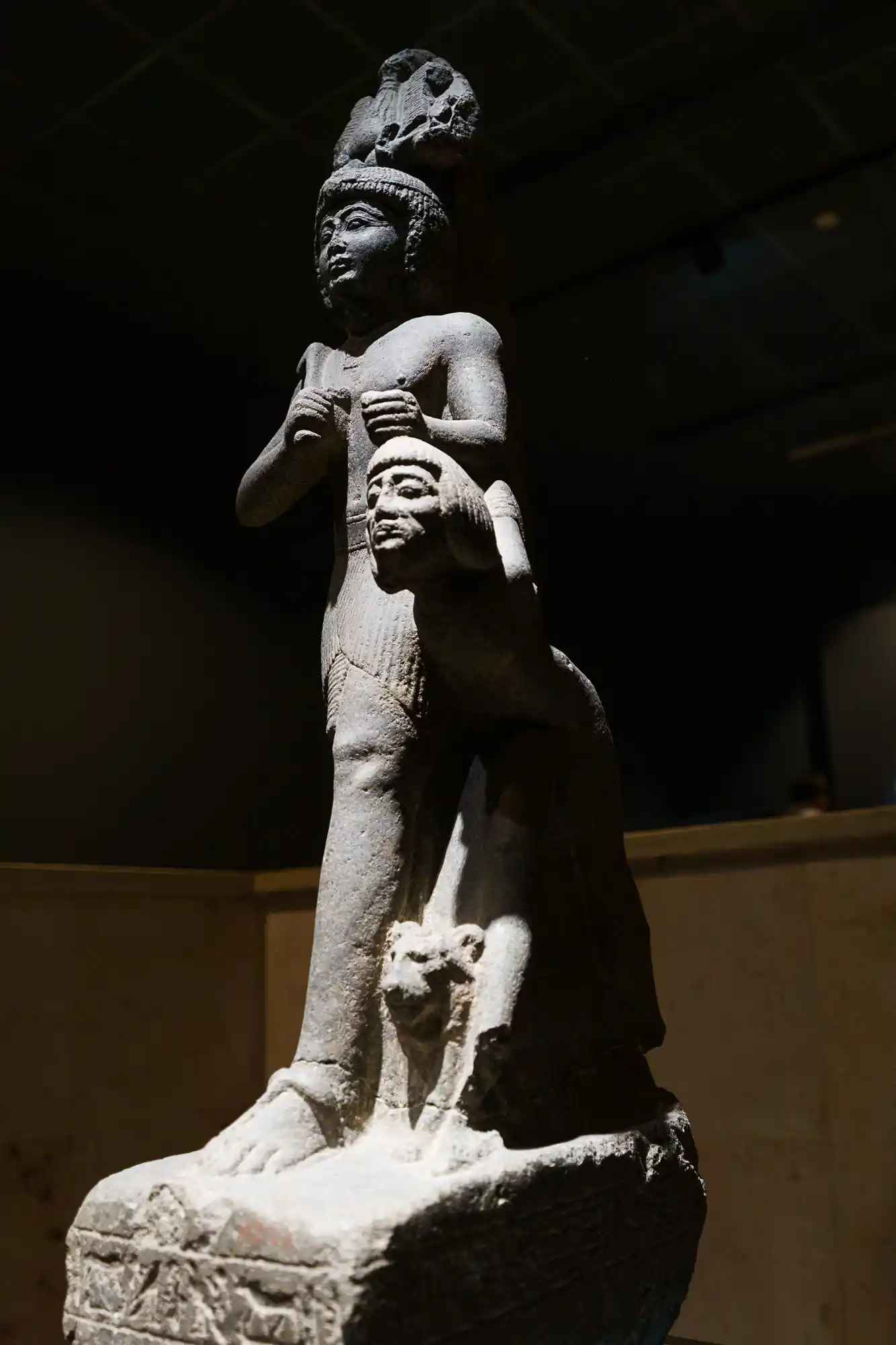 Statue of a pharaoh at the Luxor Museum