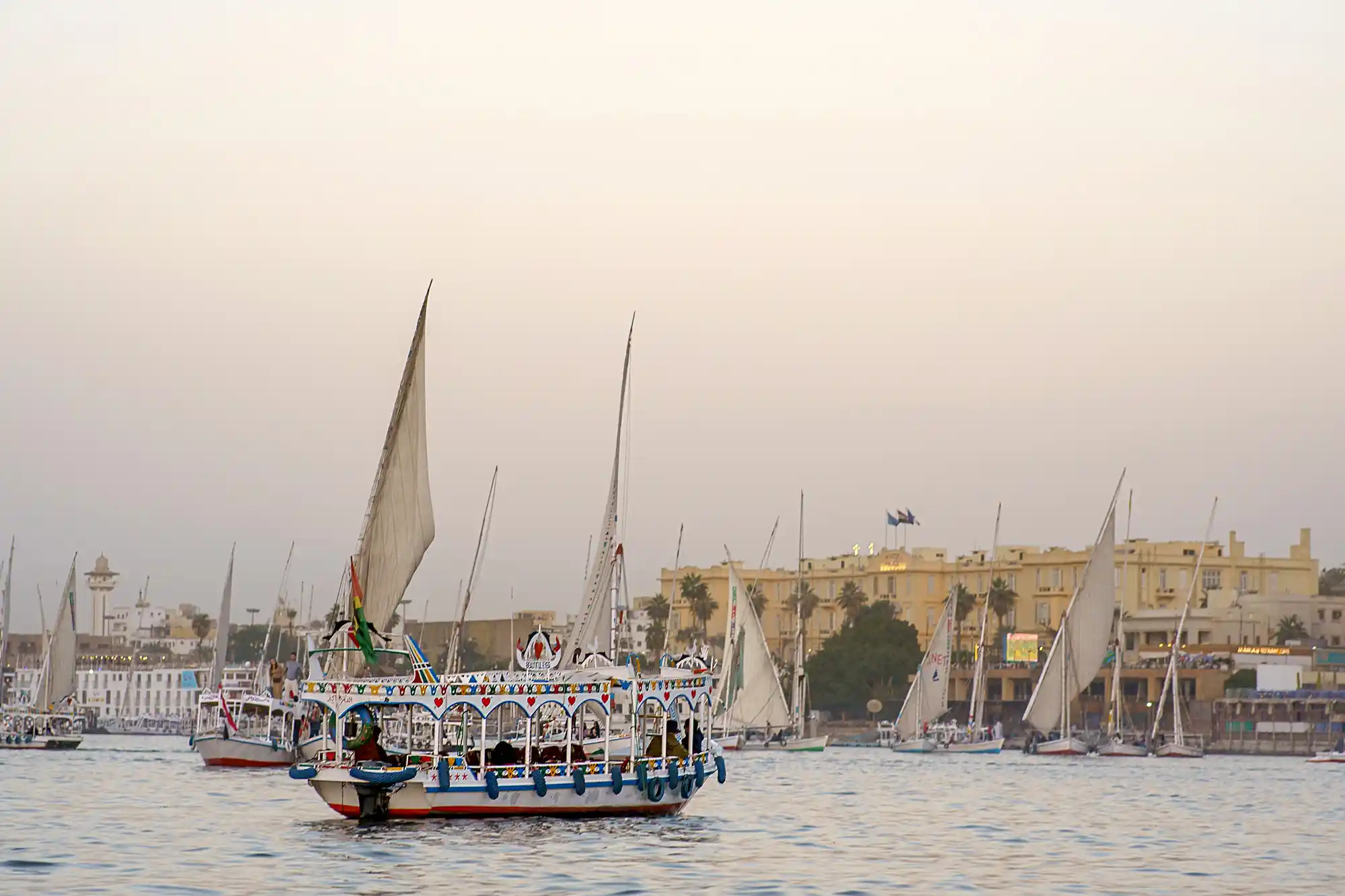 Sailing the Nile River in Luxor