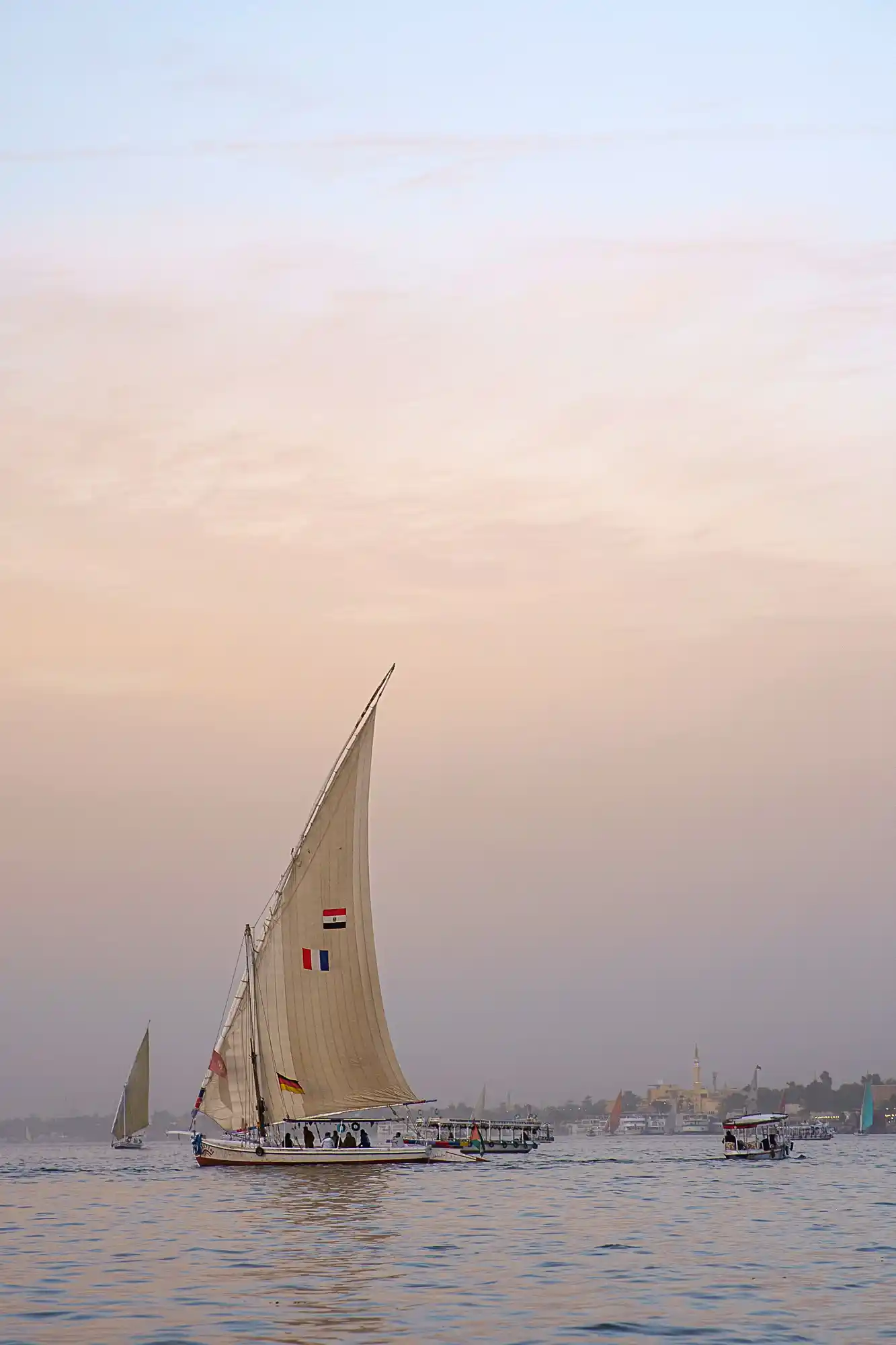 Sunset over the Nile River