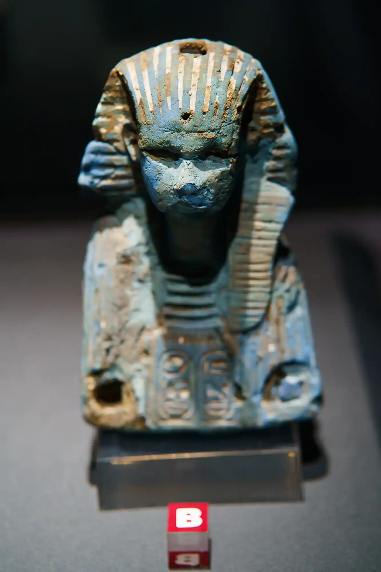 Statue of a pharaoh at the Luxor Museum