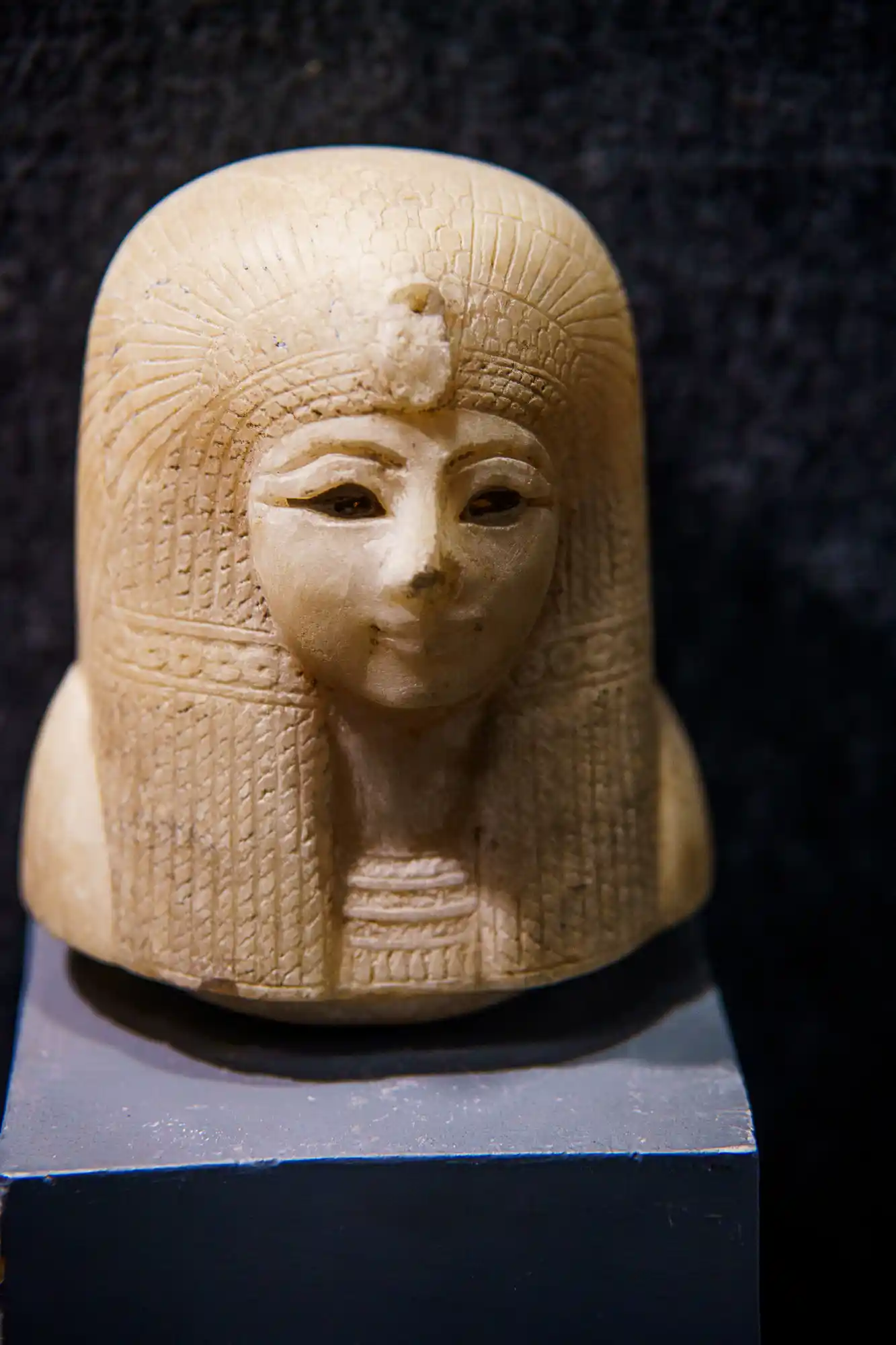 Hieroglyphic carving at the Luxor Museum