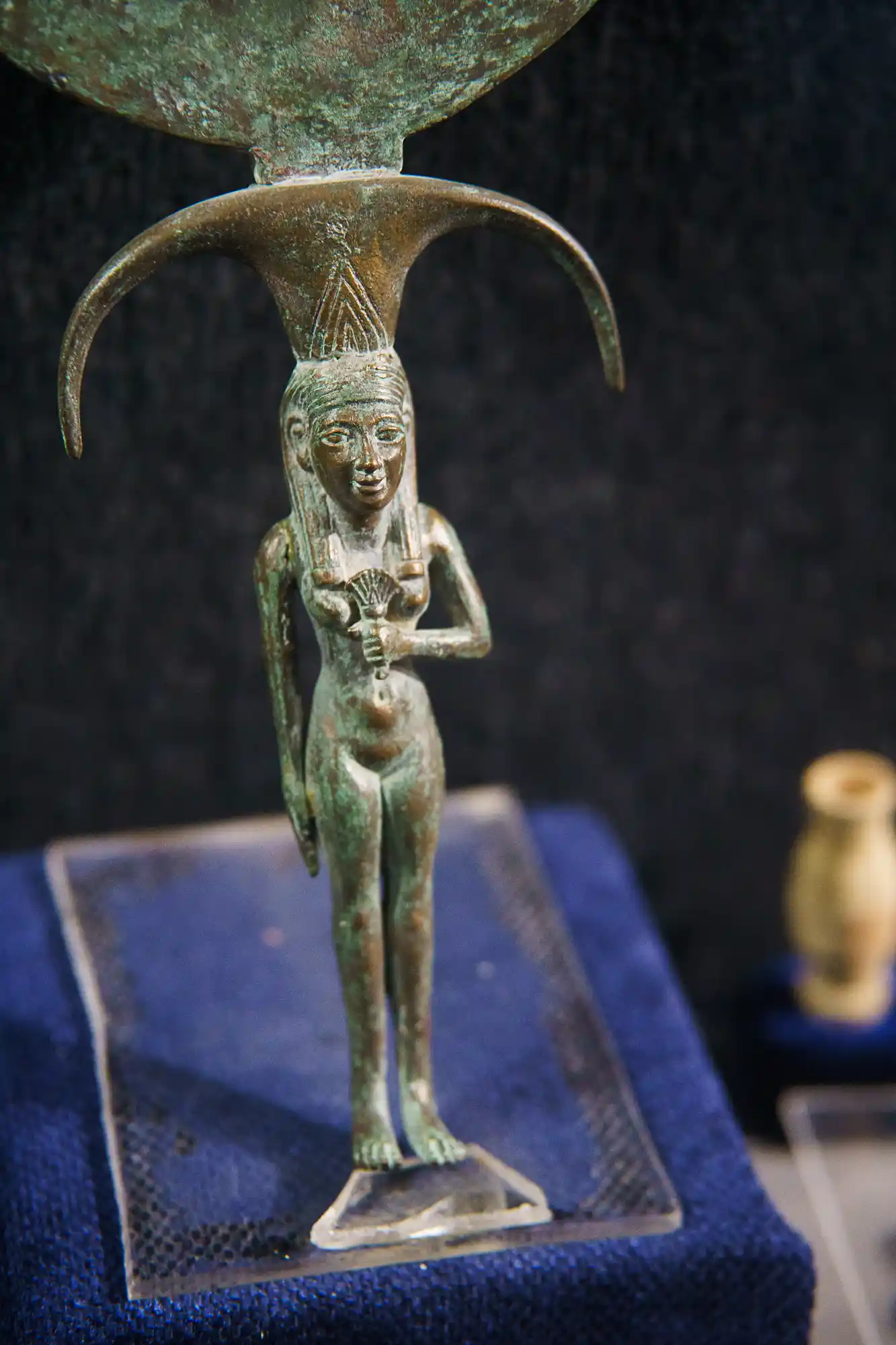 Statue from the underground cache found near Luxor Temple
