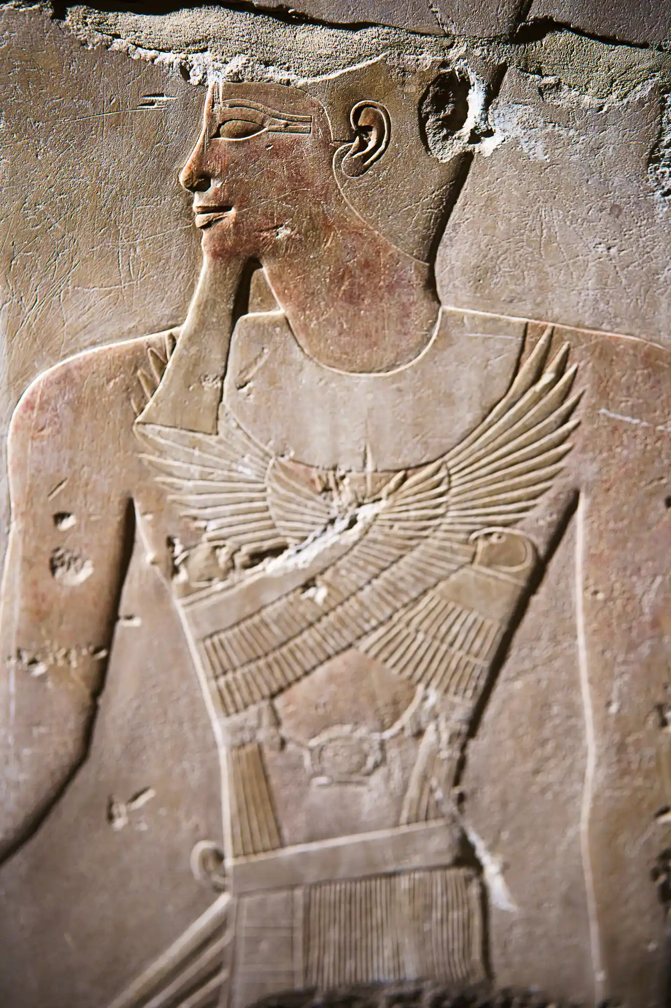 Statue of a pharaoh at the Luxor Museum