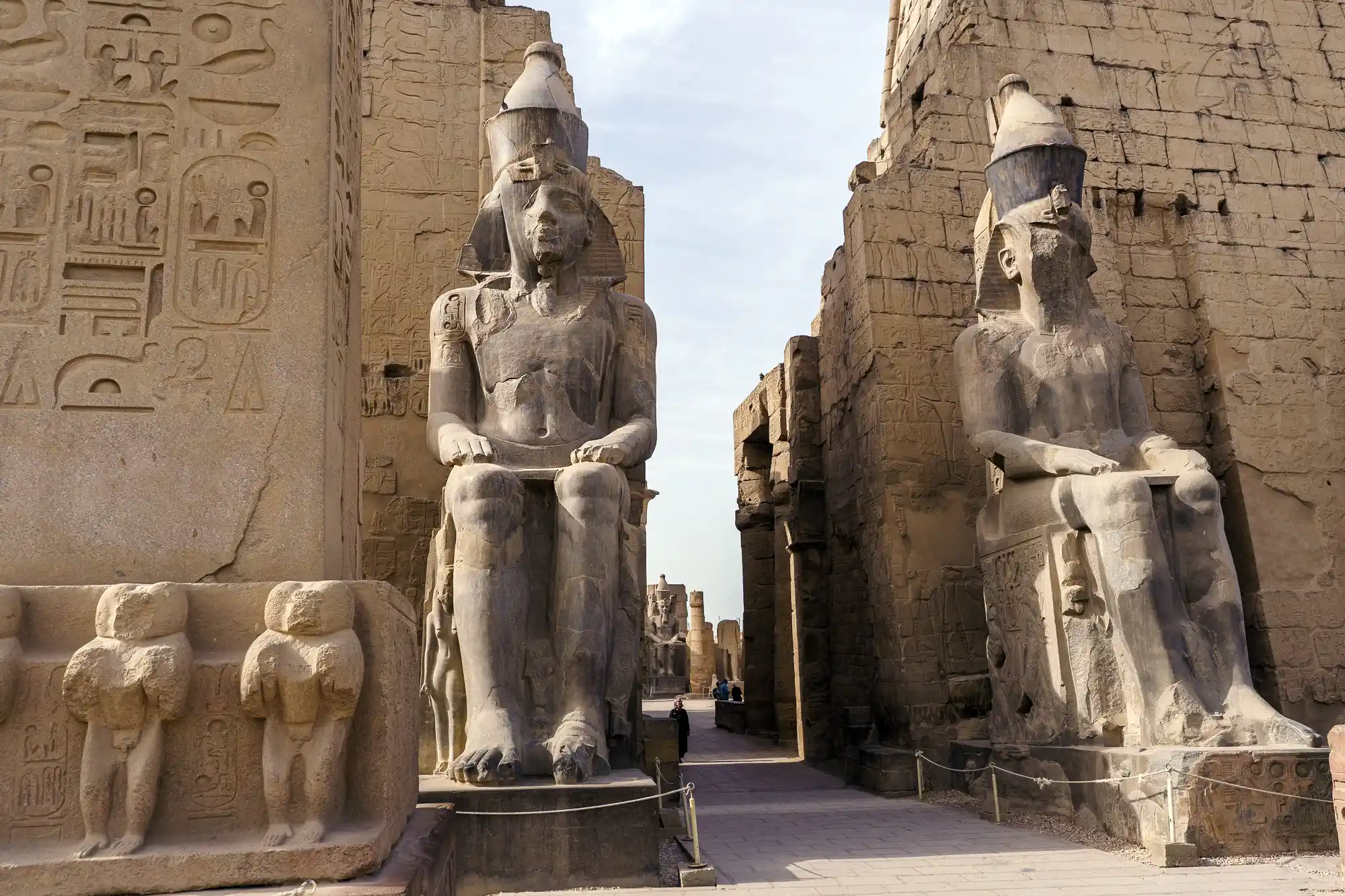 Pharaoh Statues at the Luxor Temple Gate