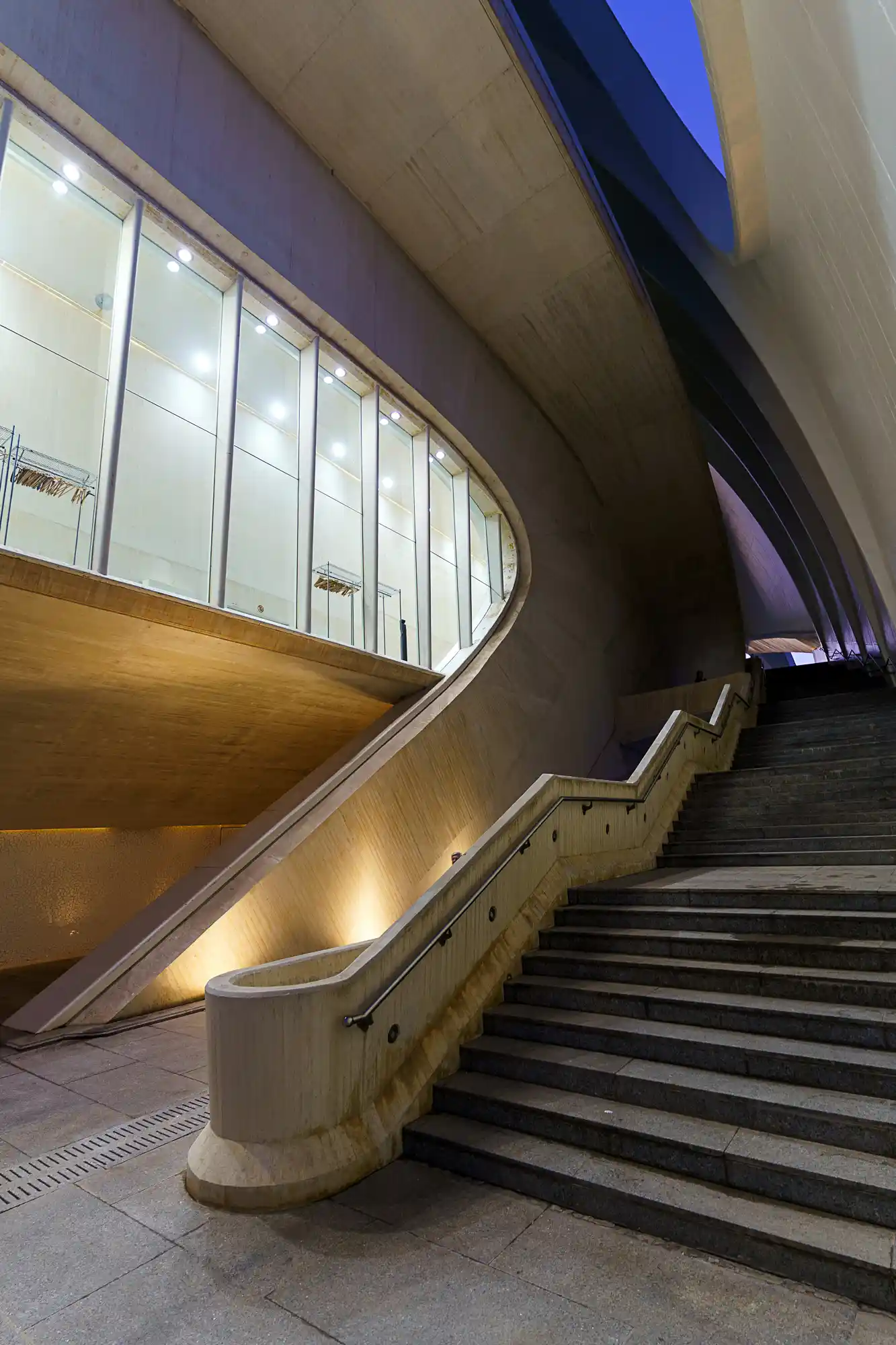 Calatrava Stairs inside the Opera