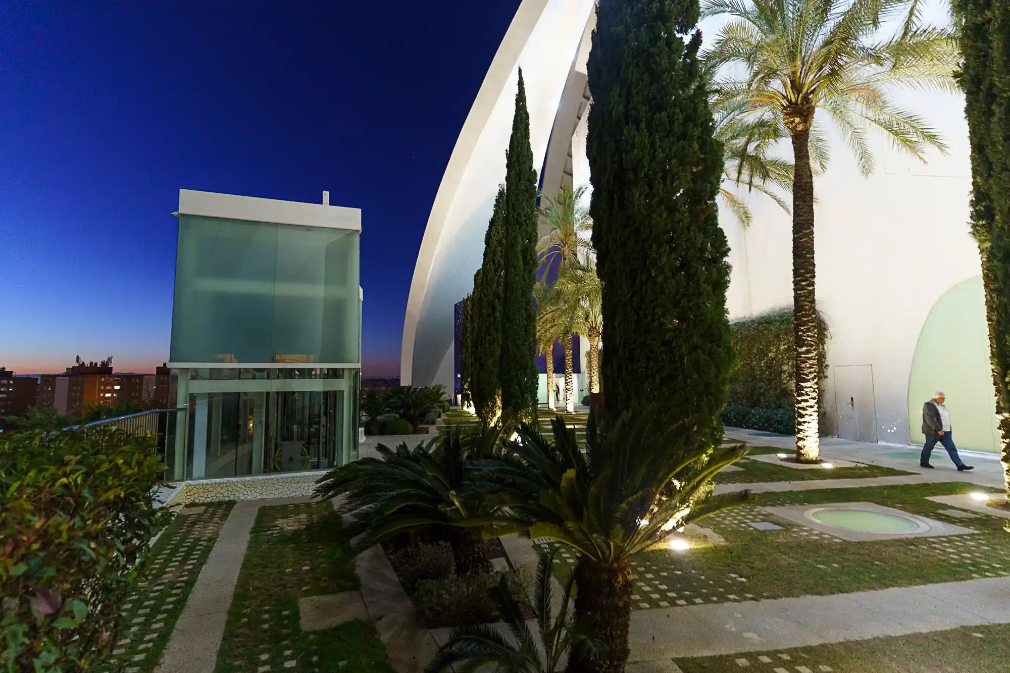 Architectural detail of the Palau de les Arts