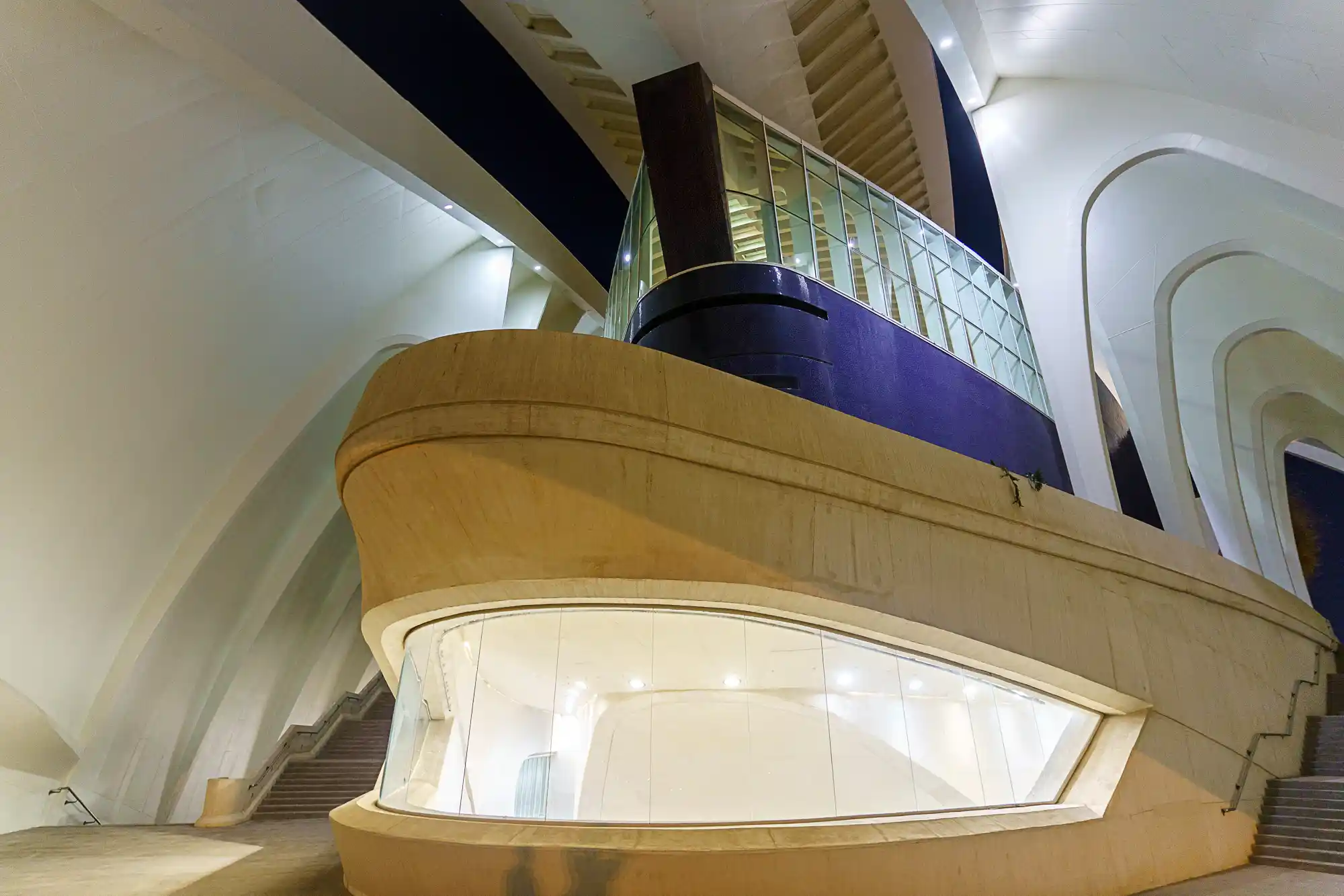 Architectural detail of the Palau de les Arts