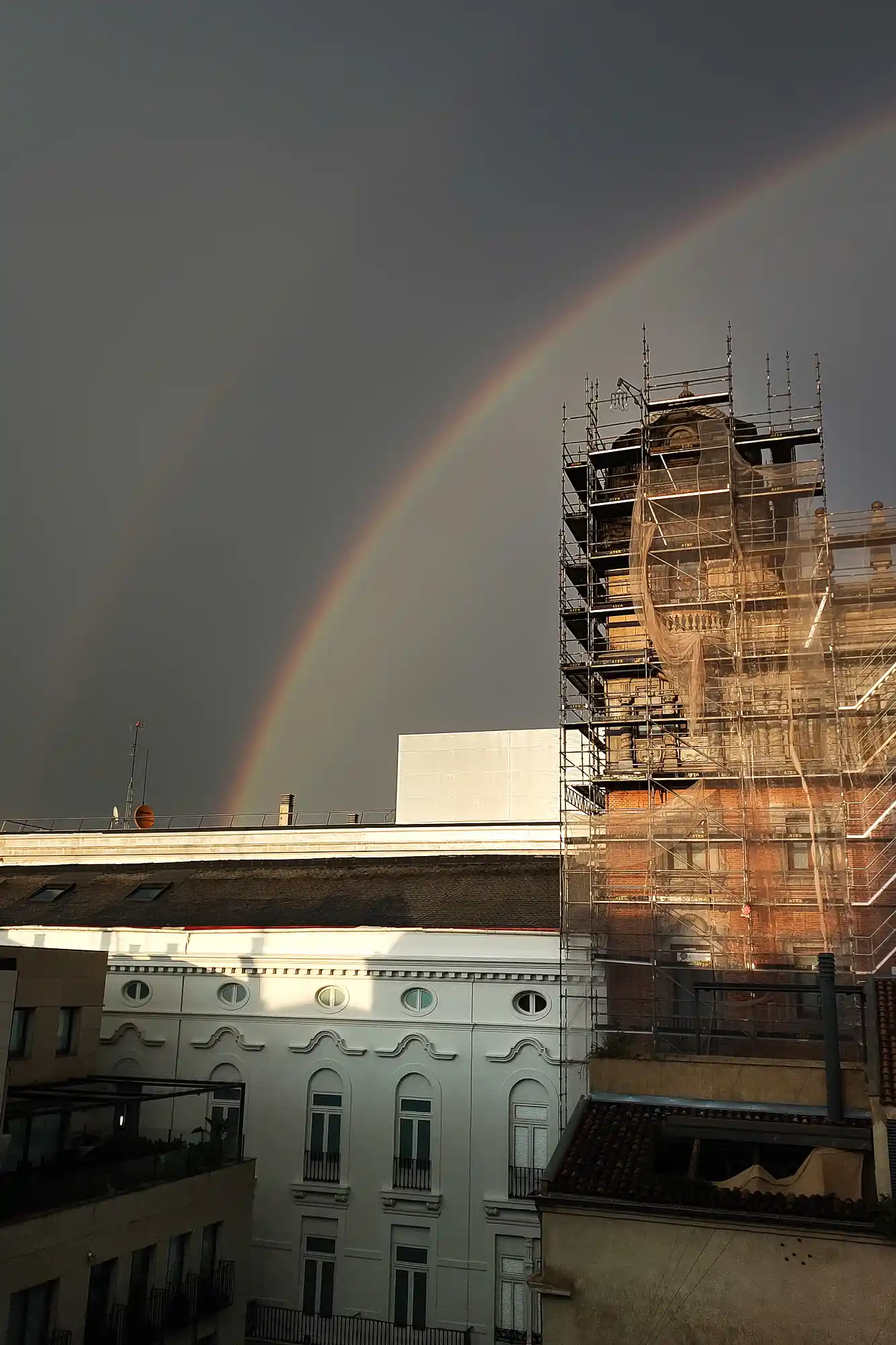 rainbow over Valencia