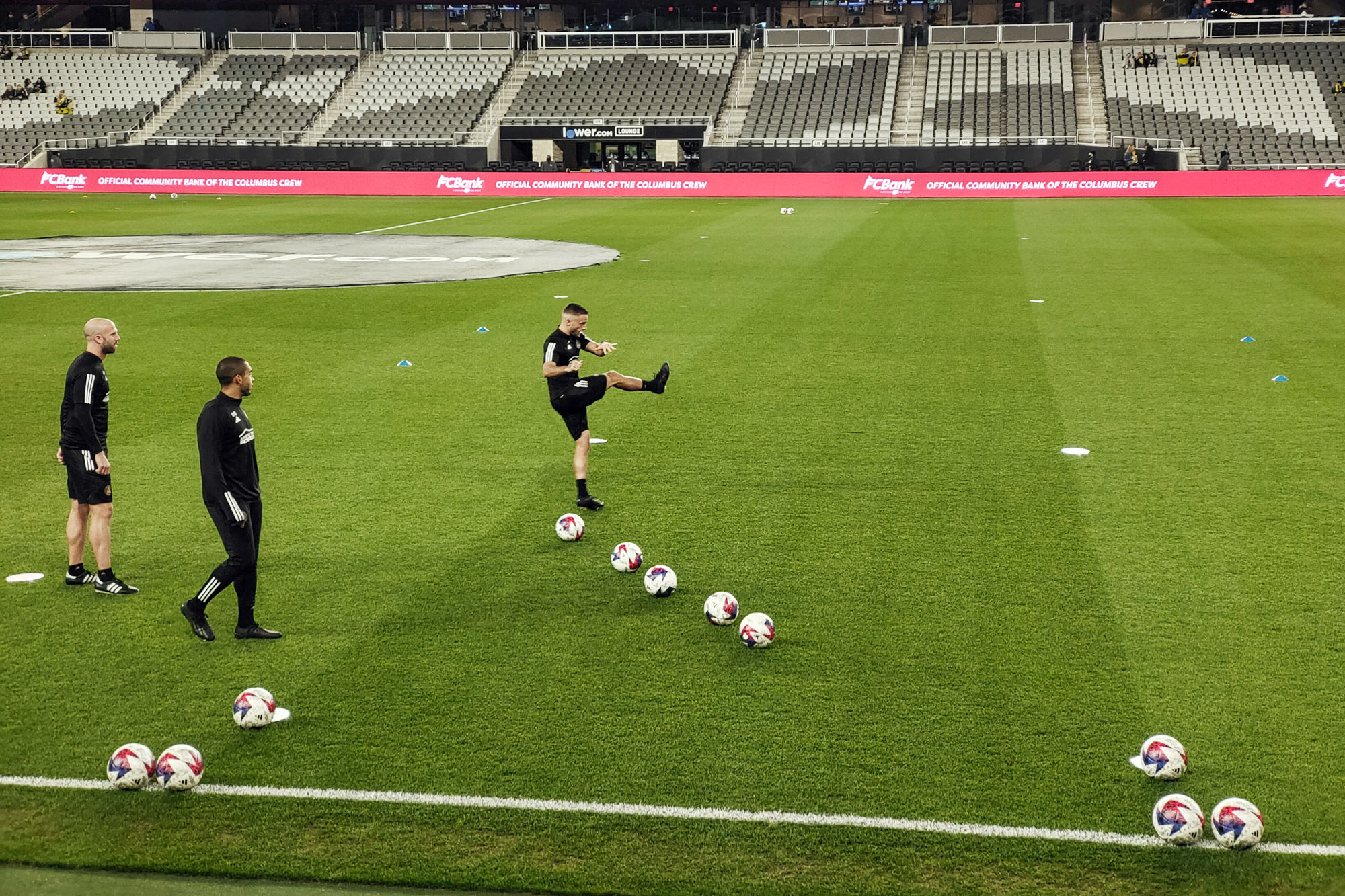 Soccer player warm up