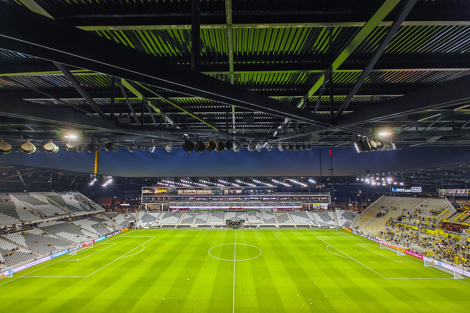 Soccer Field inside the new CREW stadium