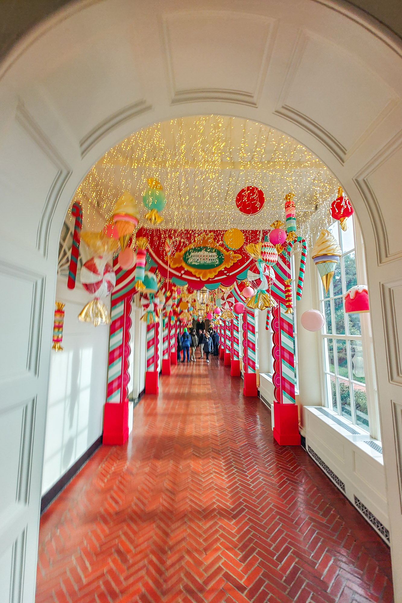 Candy Cane Corridor at the White House