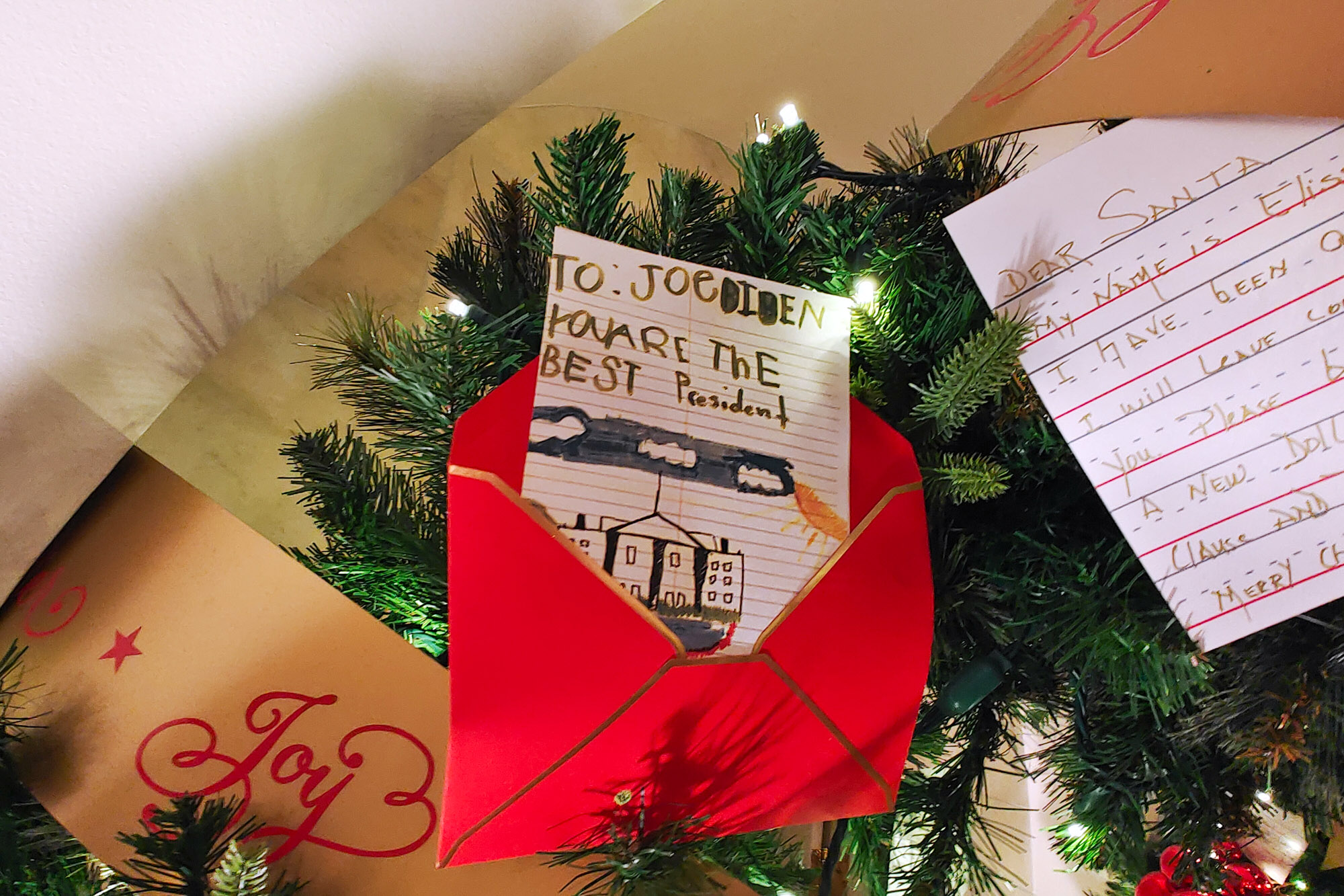 Christmas Letter to President Joe Biden at the White House
