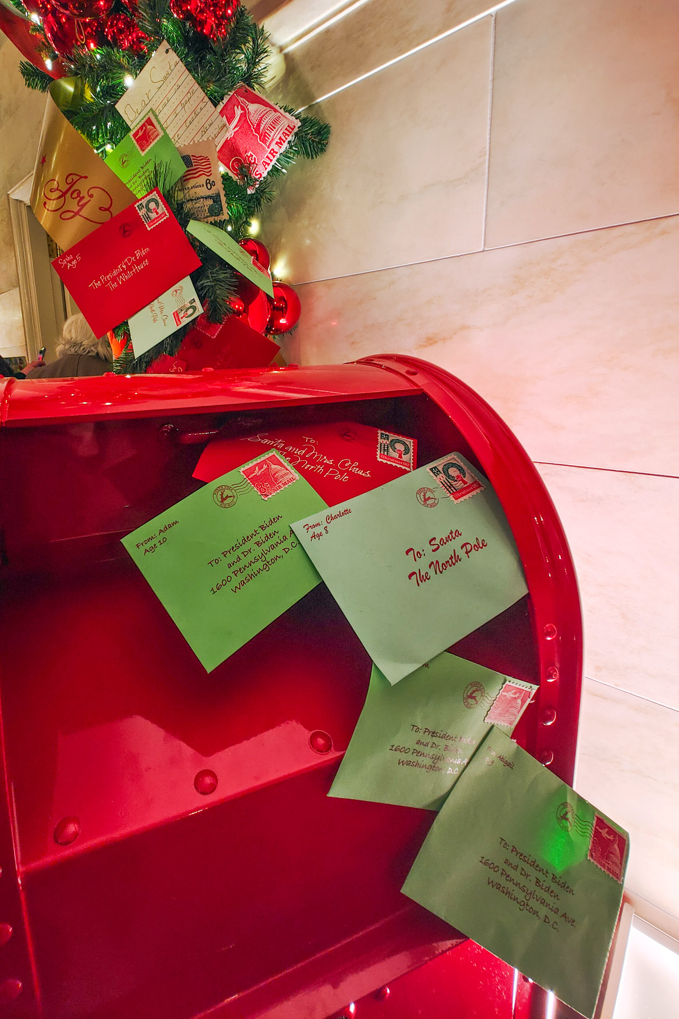Santa mailbox at the White House