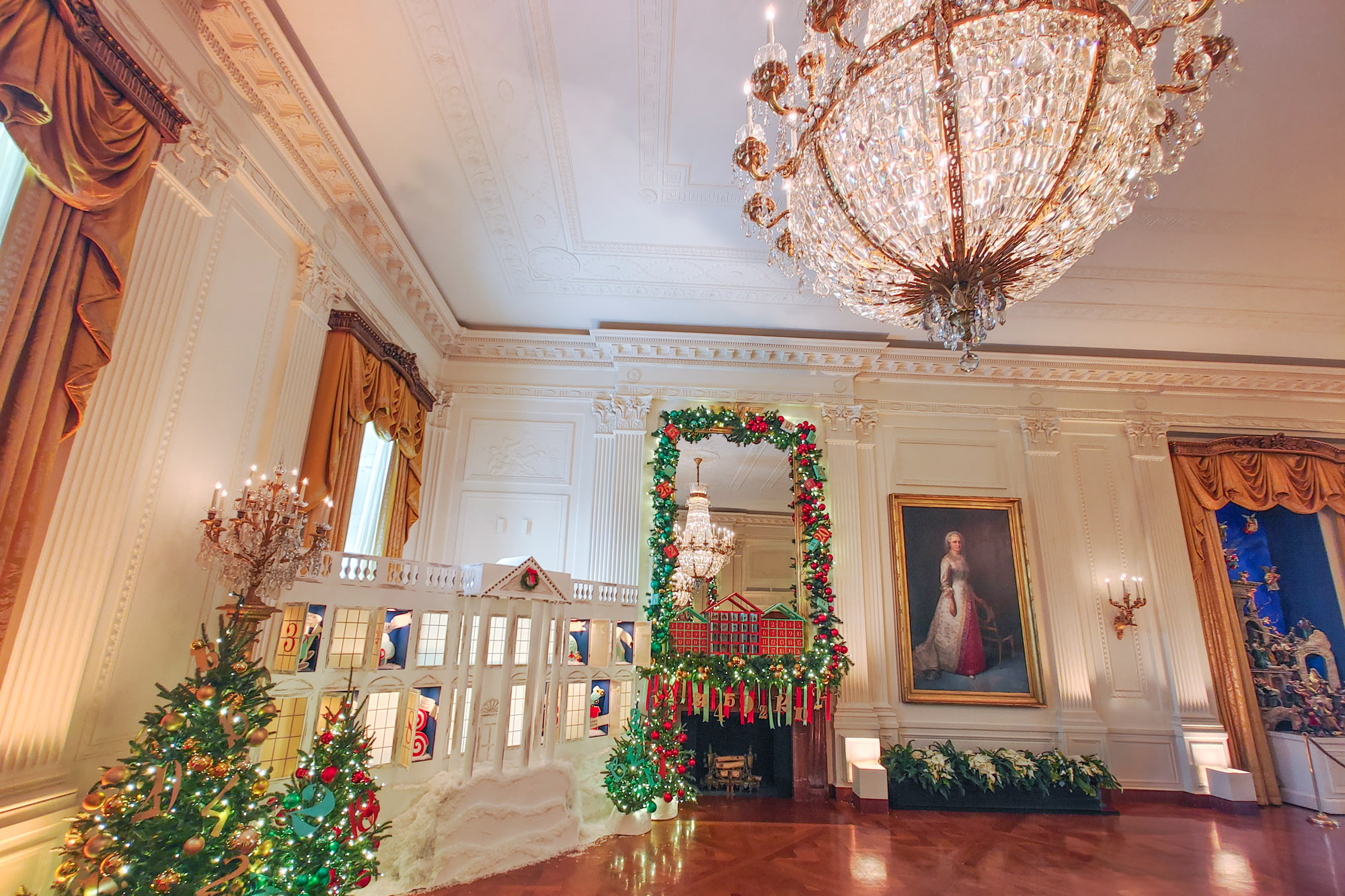 East Hall Christmas decoration at the White House