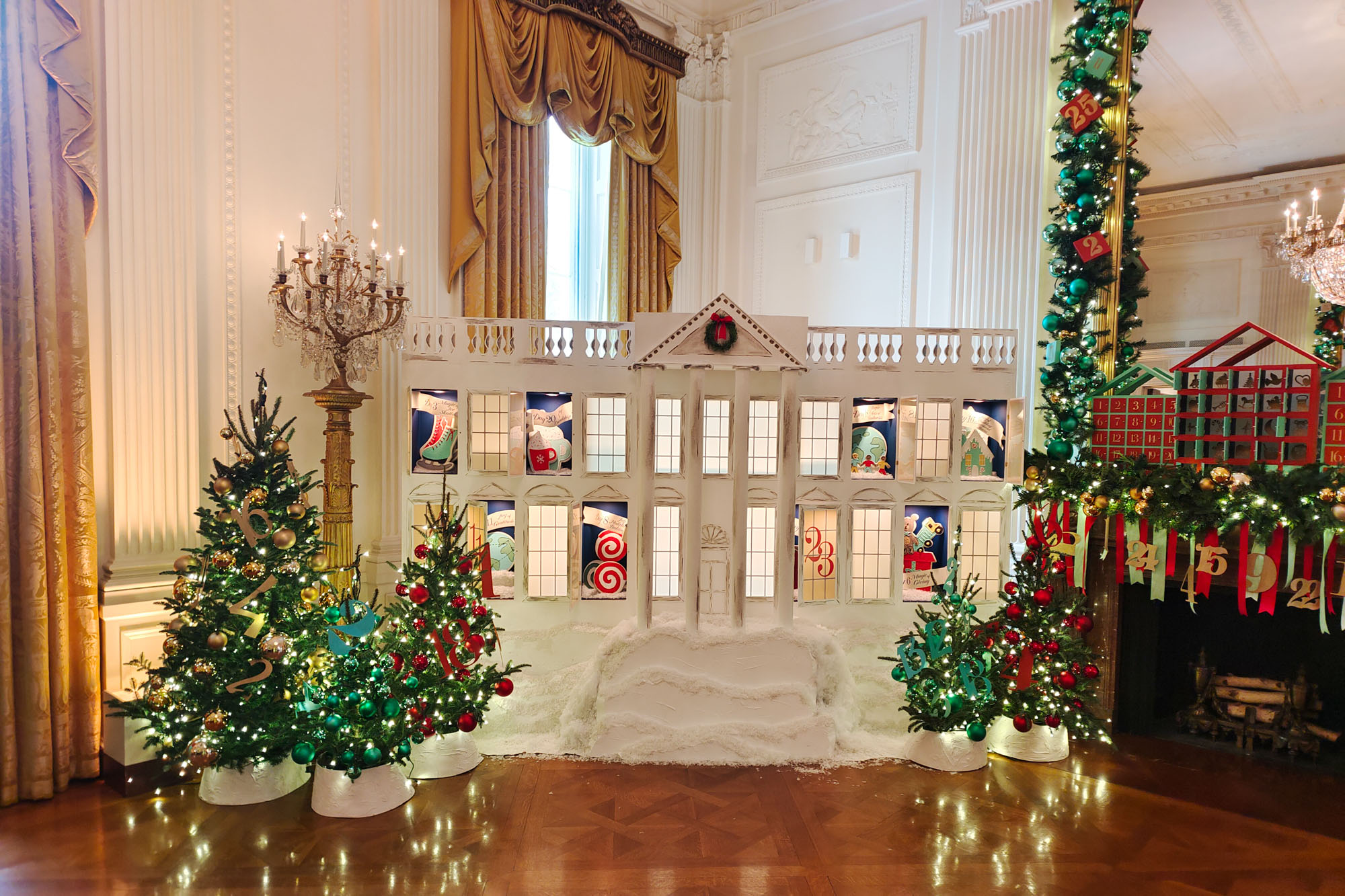 Small White House for Christmas