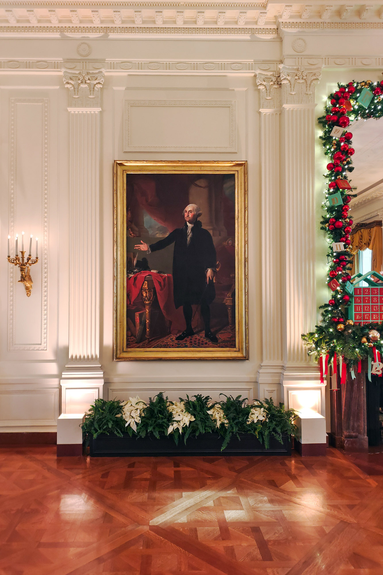 George Washington portrait painting at the White House