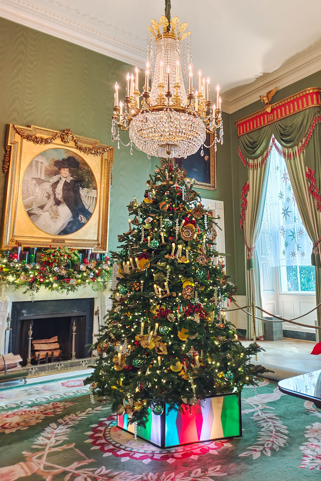 White House Green Room Christmas Tree