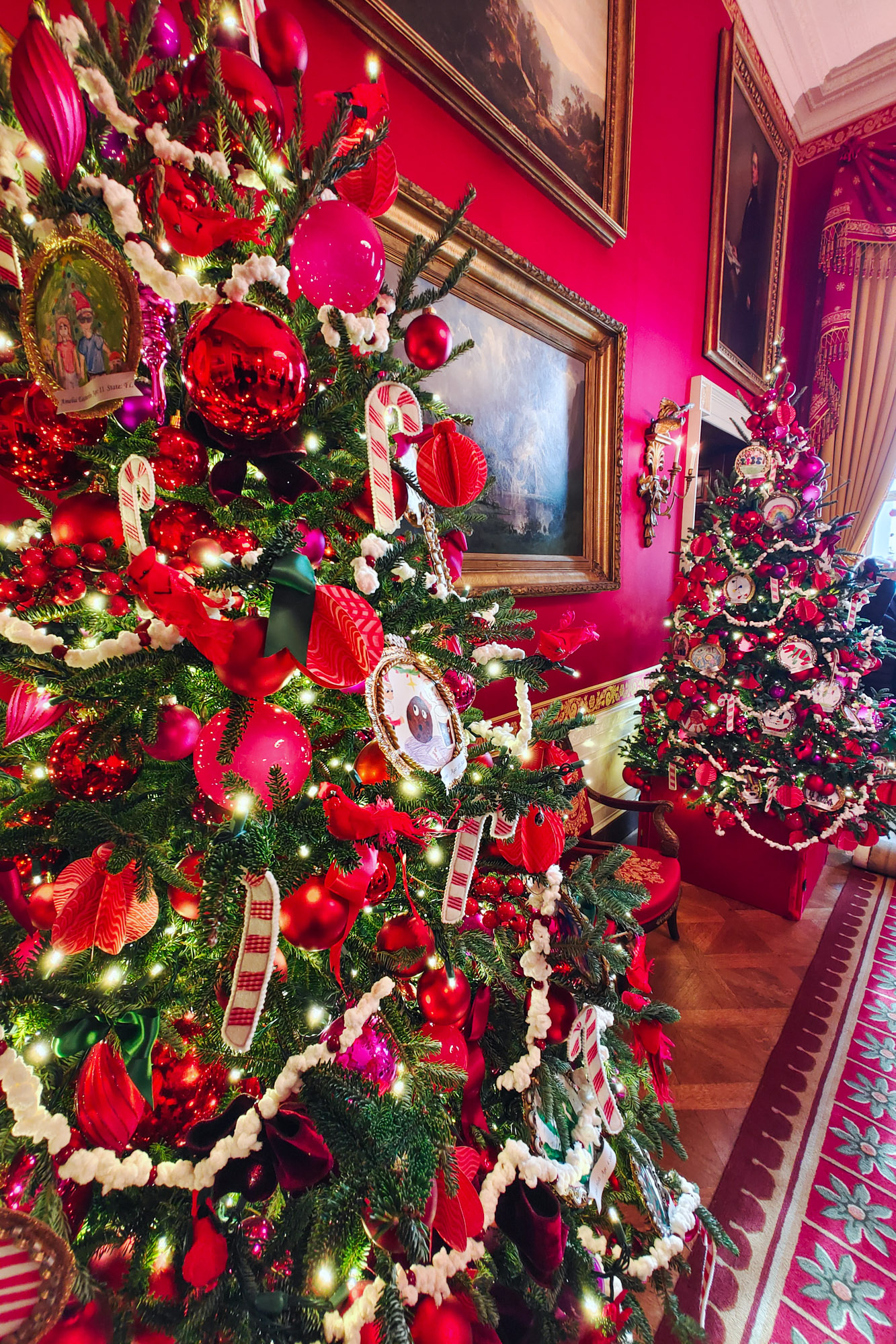 Red Room Jill Biden Holiday Decoration