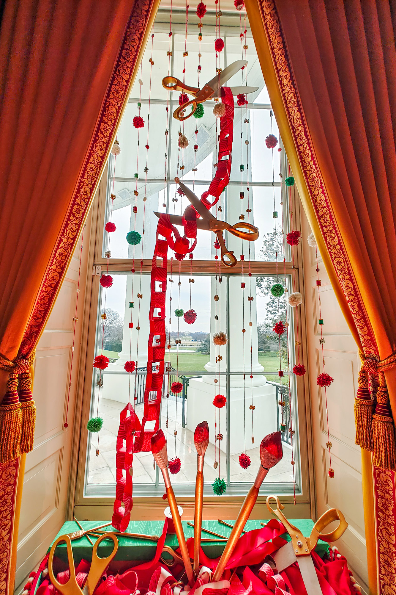 Christmas Window decoration at the White House