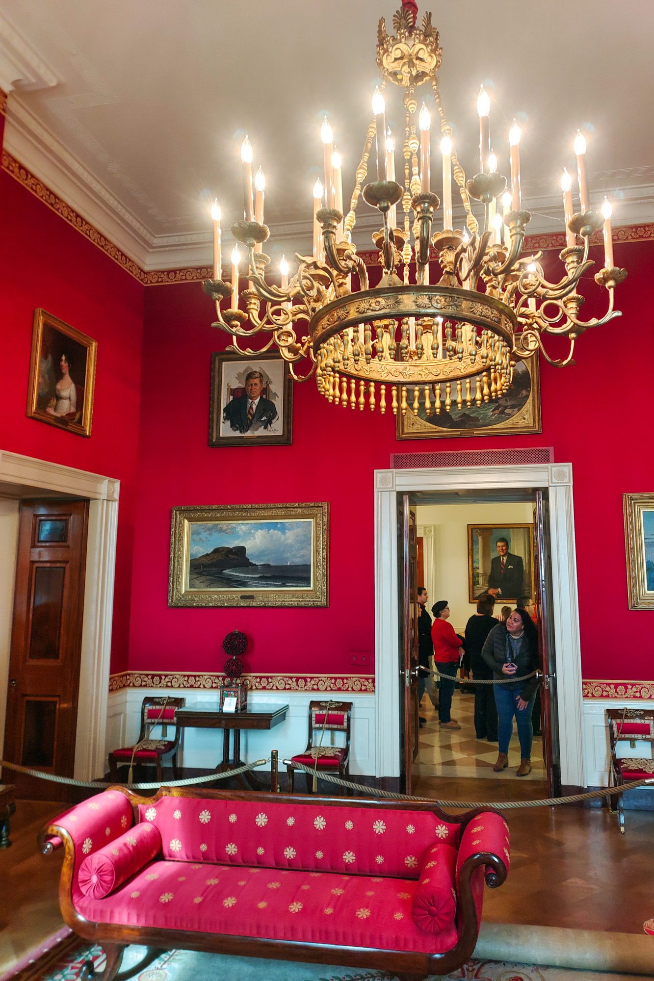 White House Red Room Paintings