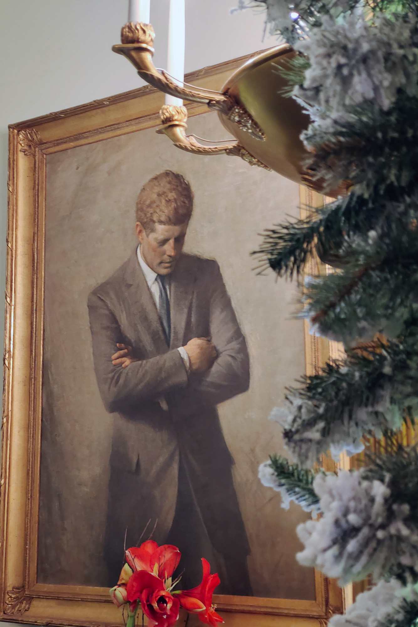 JFK Portrait of him looking down