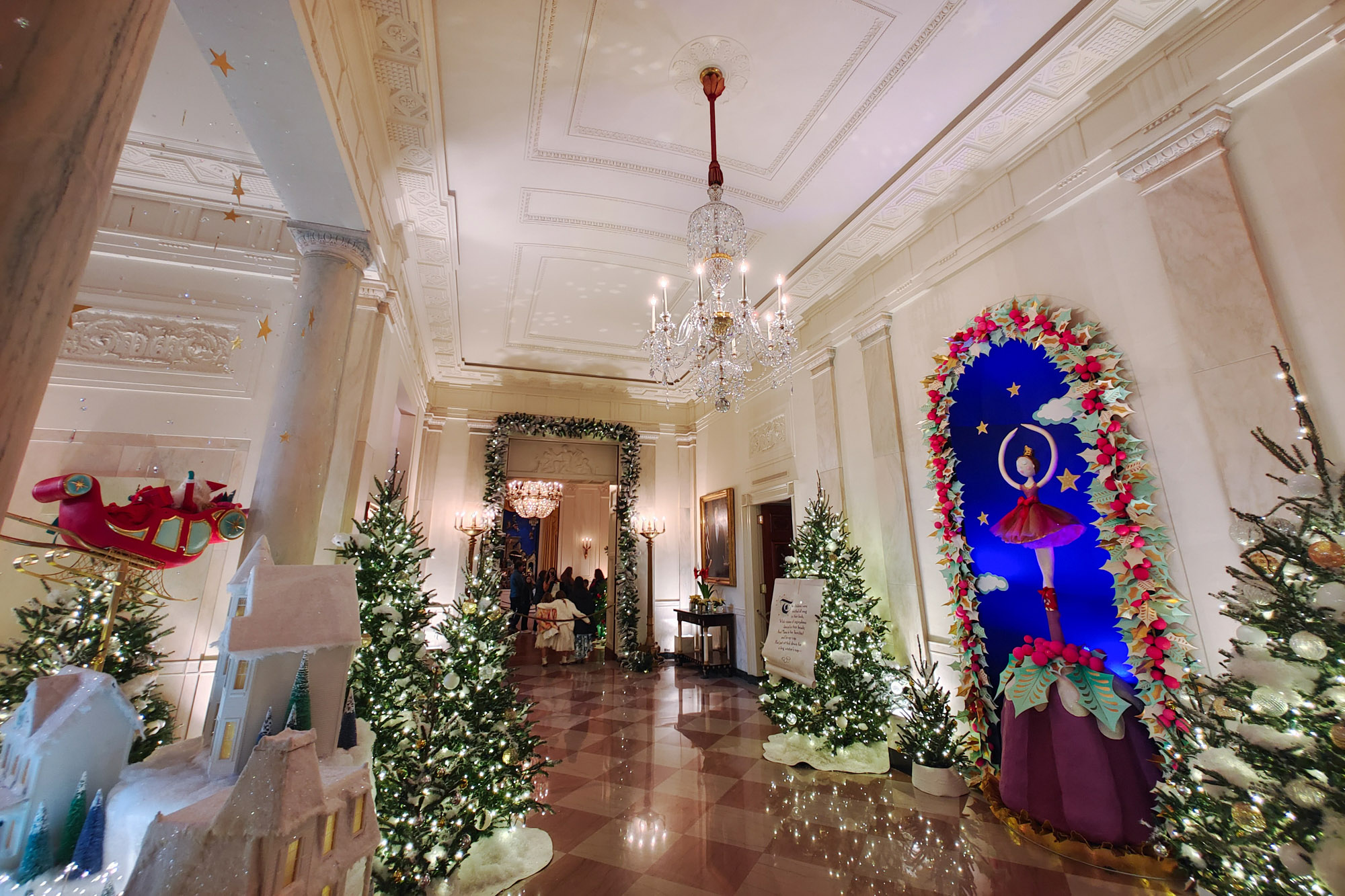 Silent Christmas Night at the White House