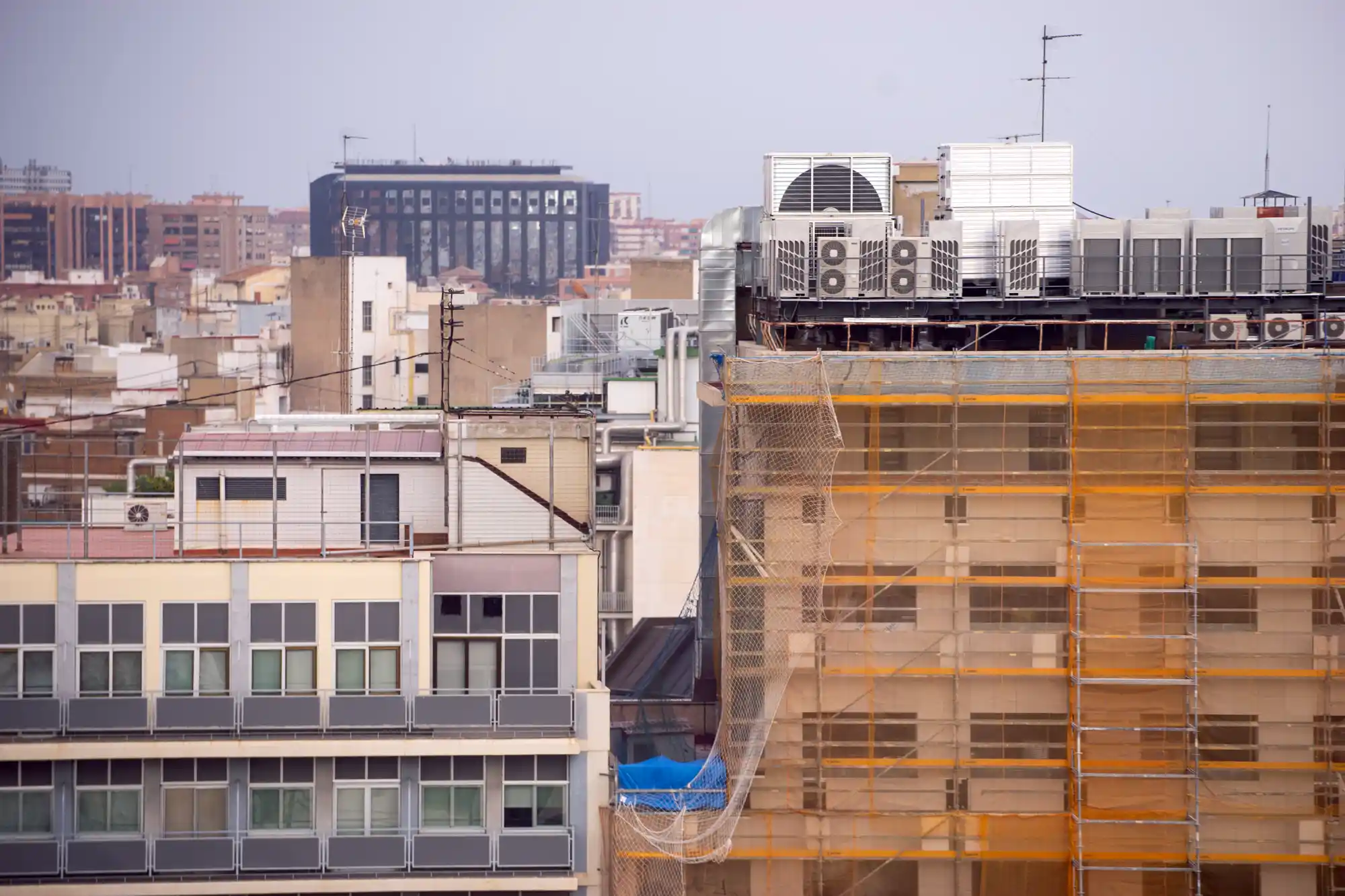 Views of buildings in Valencia