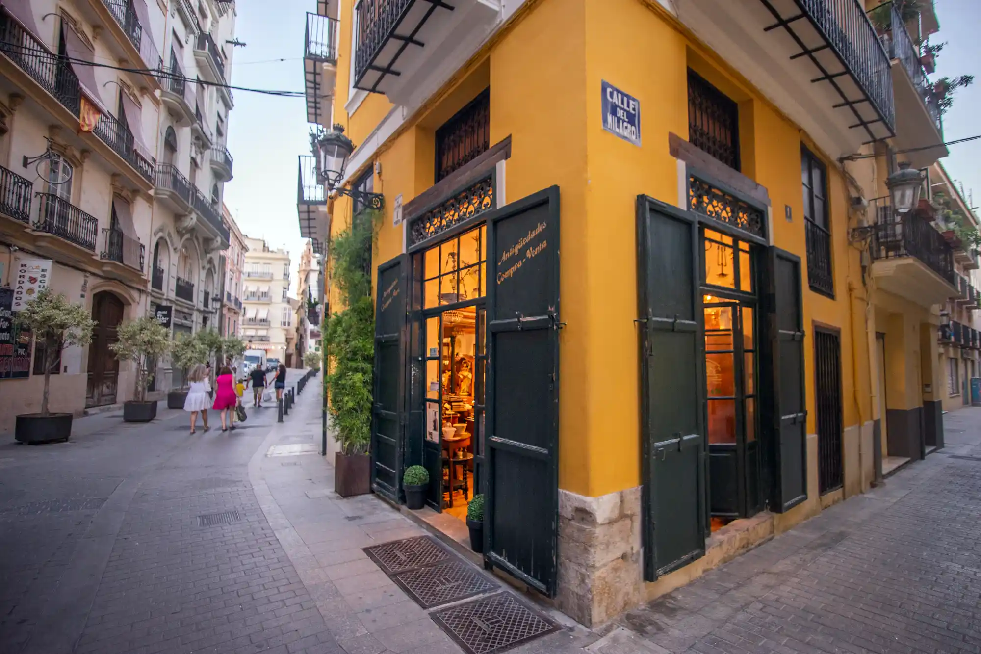 Antique shop street in Valencia
