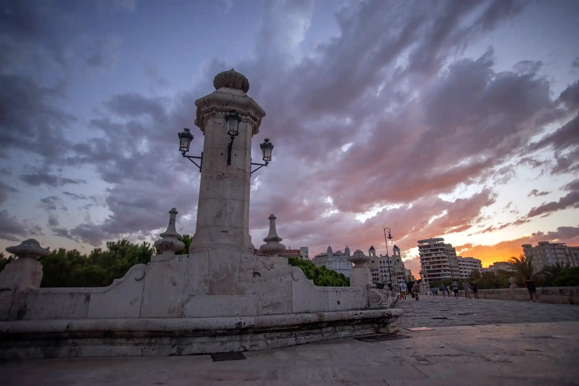 Old sunset in Valencia