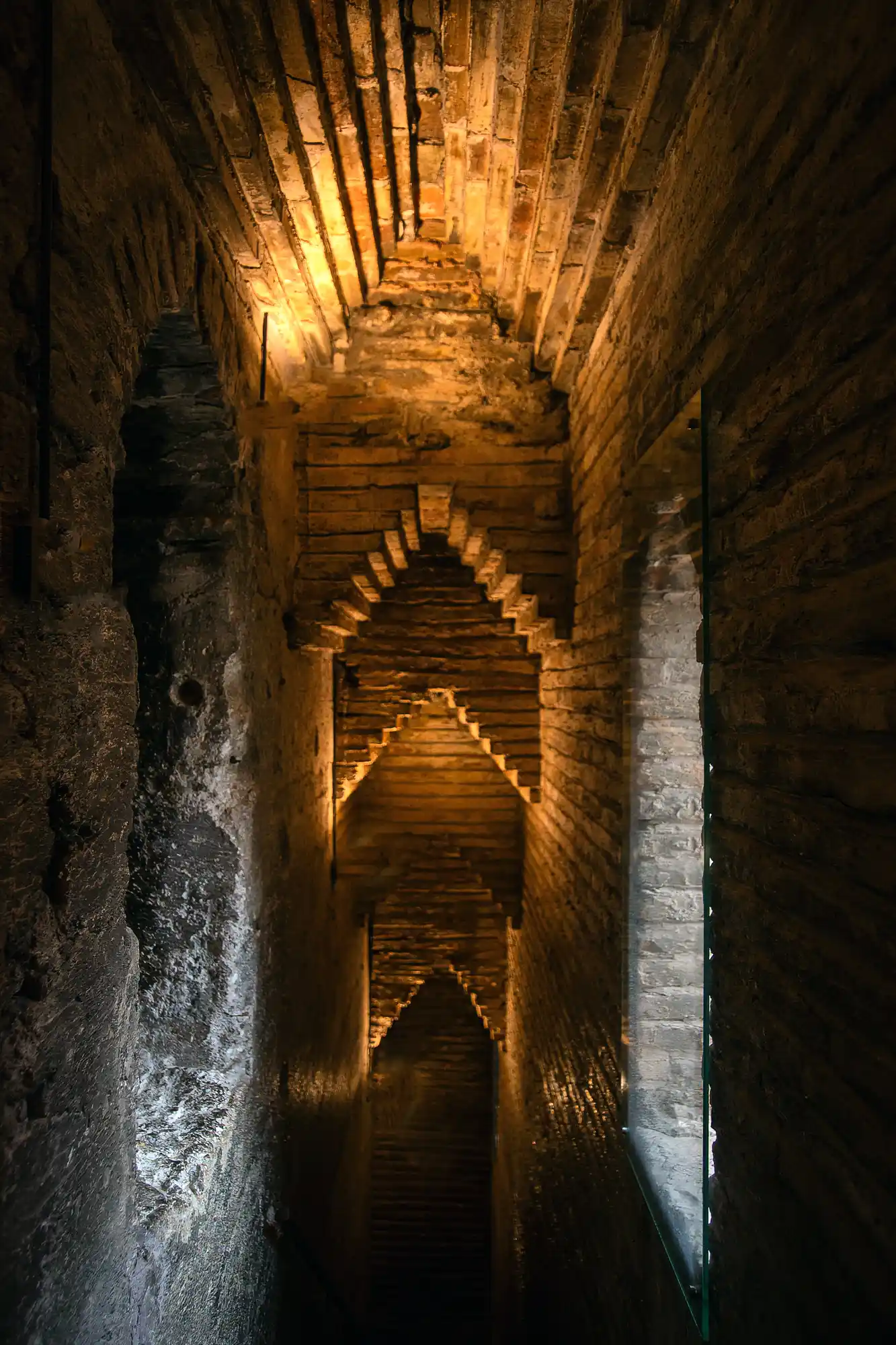 Inside Torre Salvador in Teruel