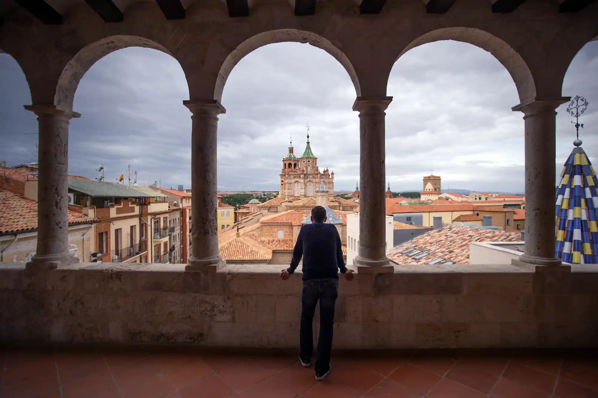 Man looking over Teruel