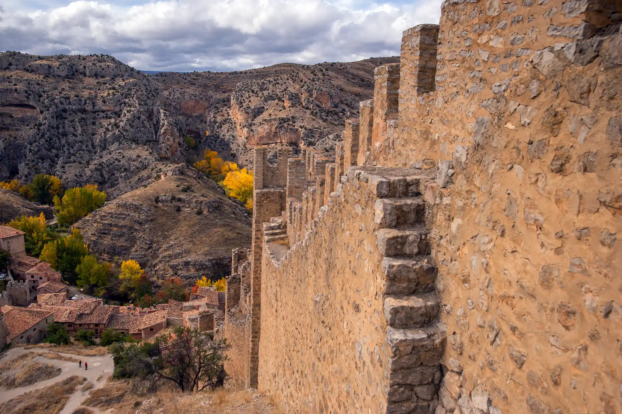 Albarracin city wall stairs