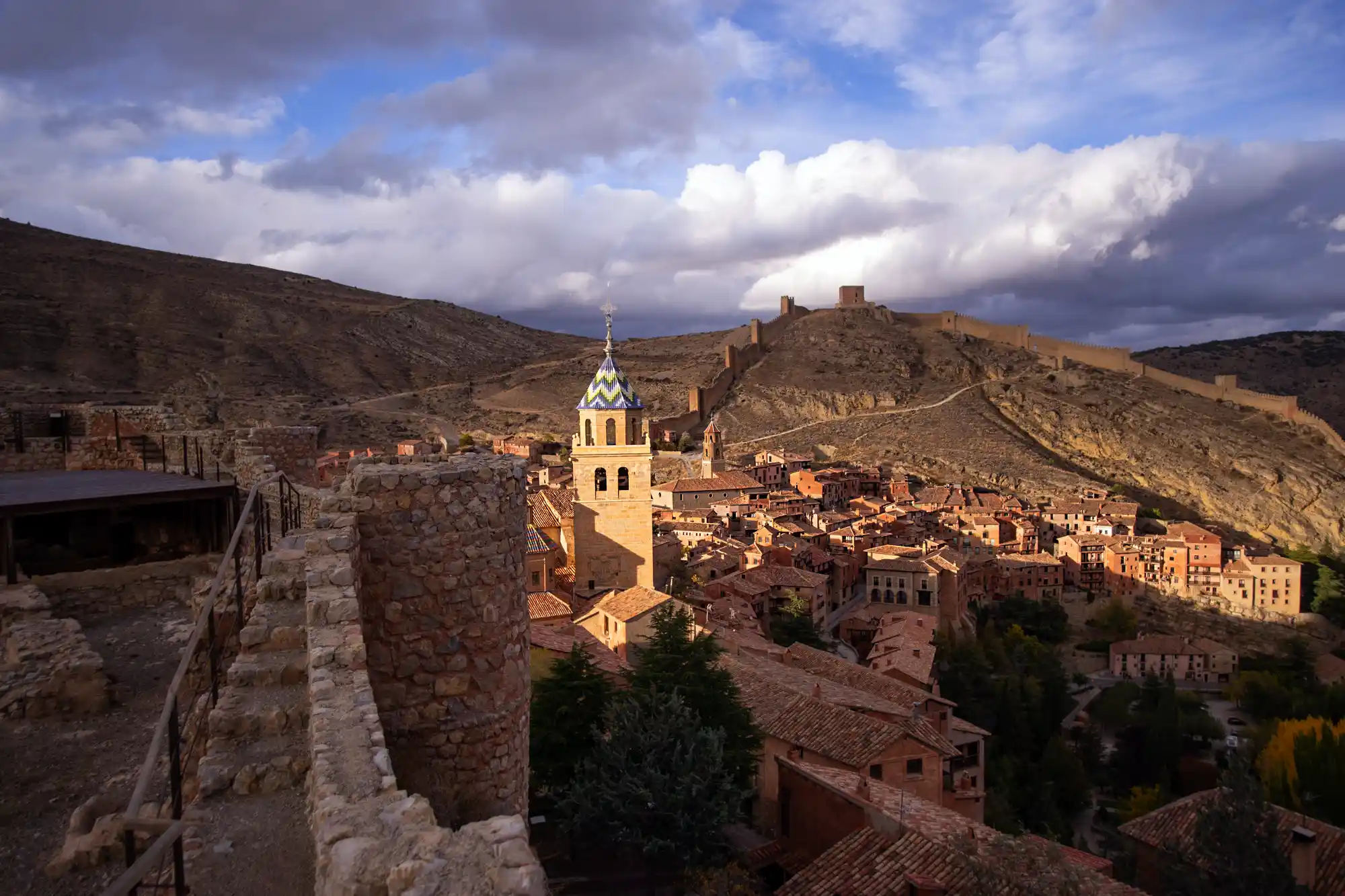 Sunset and clouds in Albarracin
