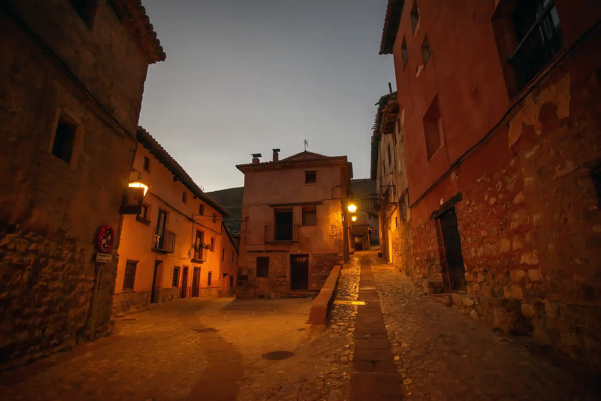 Night photos of Albarracin